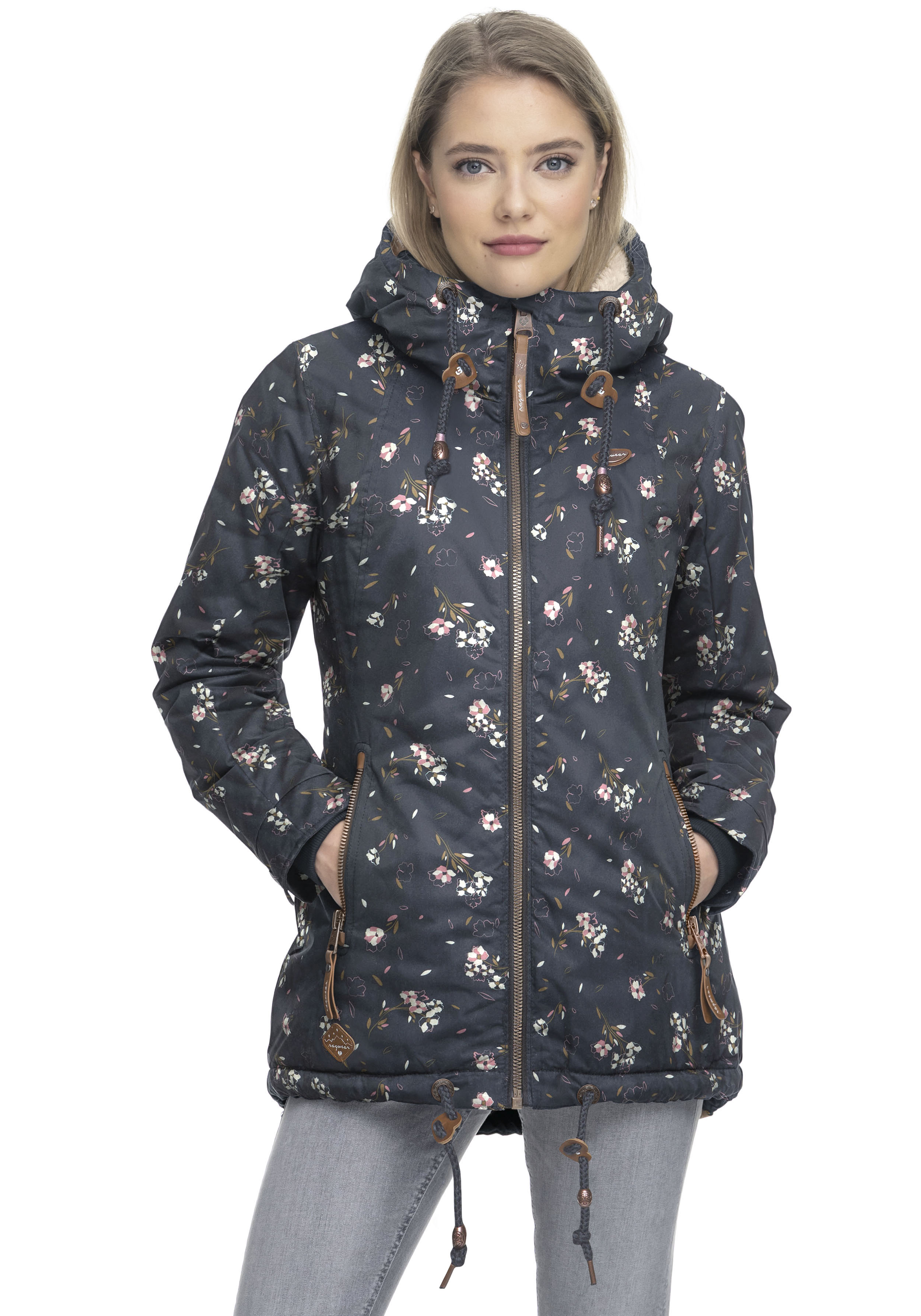 Funktionsparka »ZUZKA FLOWERS O«, mit Kapuze, Outdoorjacke im...
