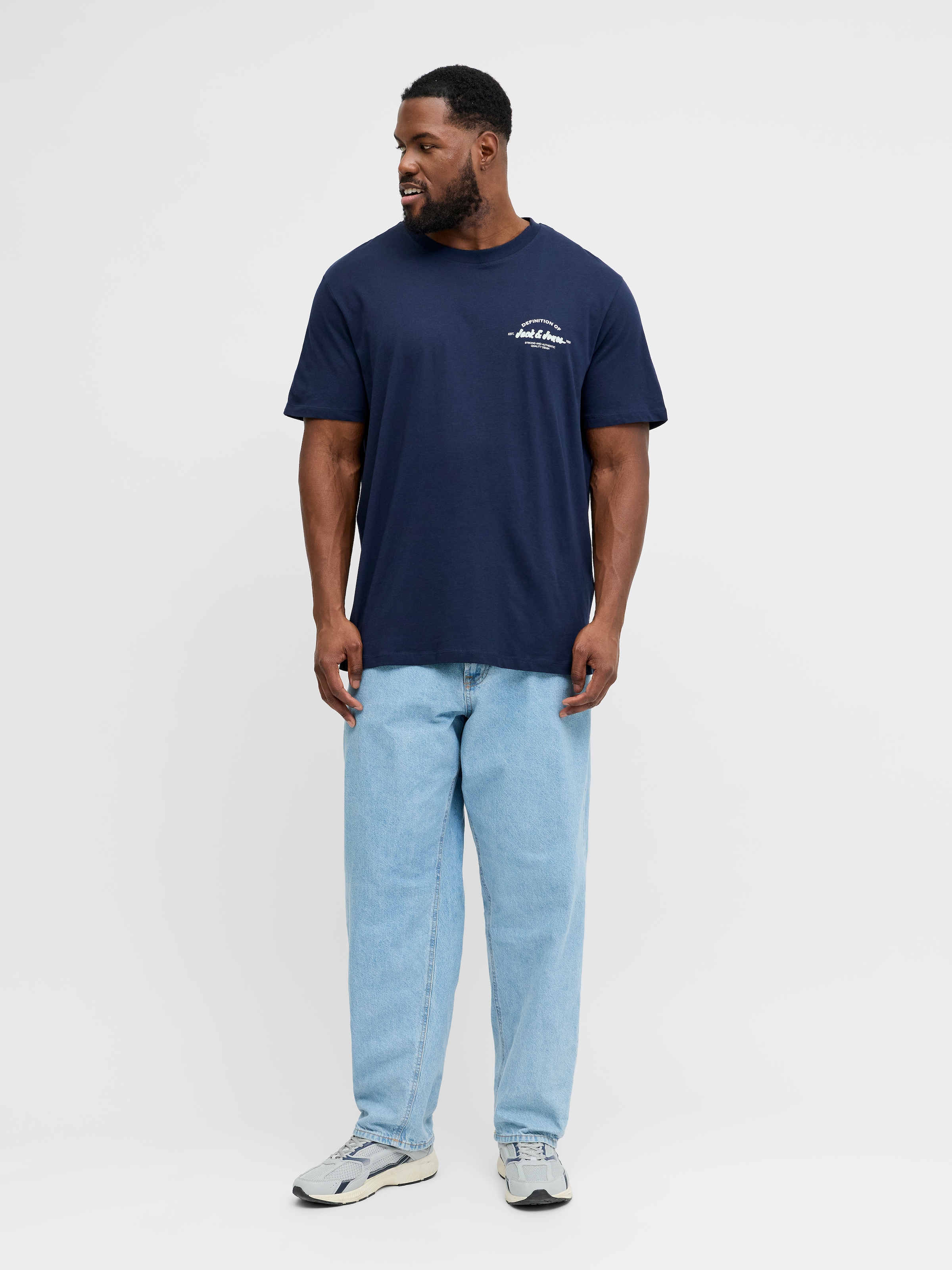 Jack & Jones PlusSize Rundhalsshirt »JJBRANDON TEE SS CREW NECK PLS«