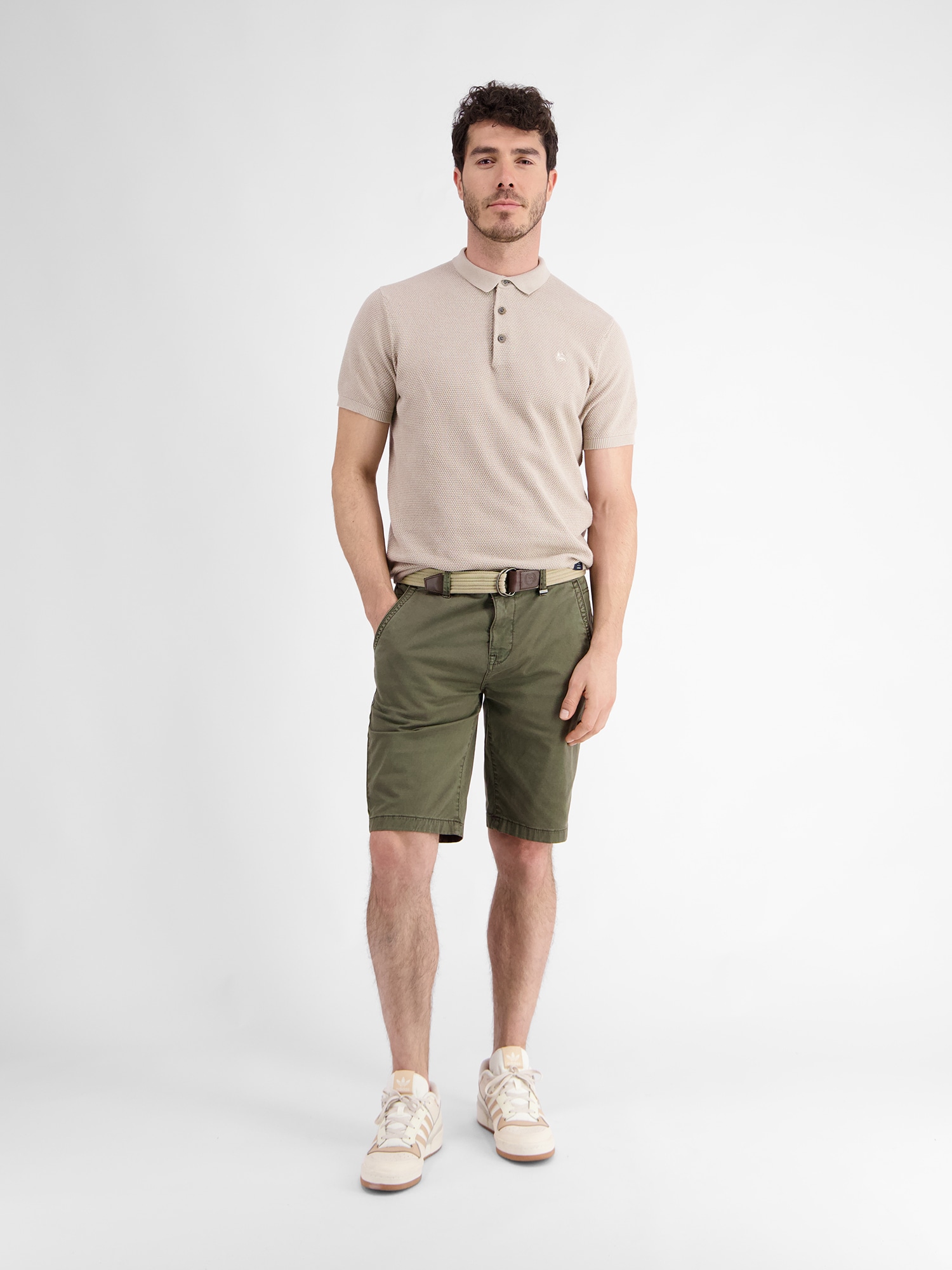 LERROS Bermudas »LERROS Chino-Bermuda mit Print«
