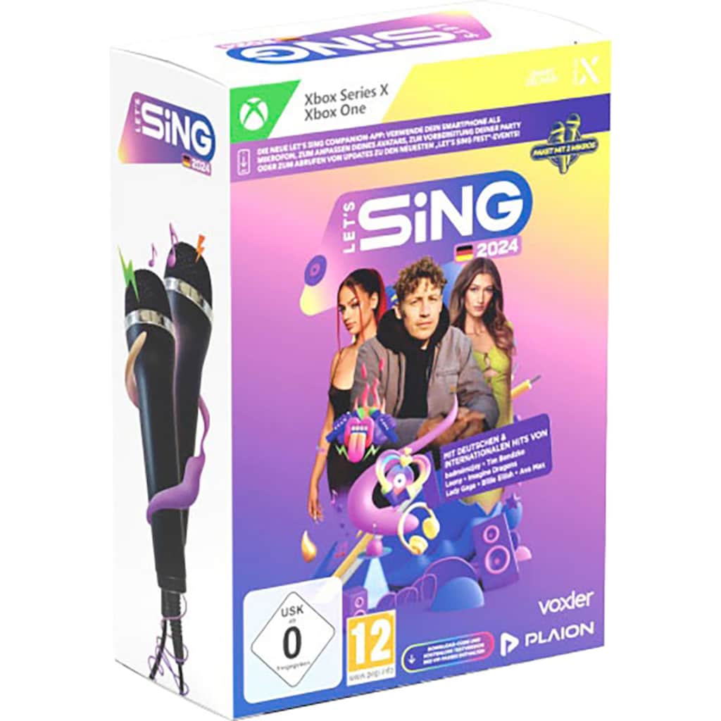 Ravenscourt Spielesoftware »Let's Sing 2024 German Version + 2 Mics«, Xbox Series X