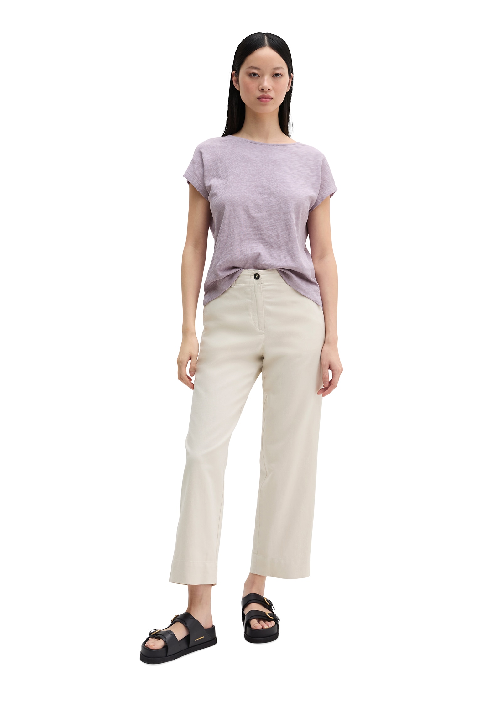 Marc O'Polo T-Shirt regular aus weichem Baumwoll-Slub-Jersey