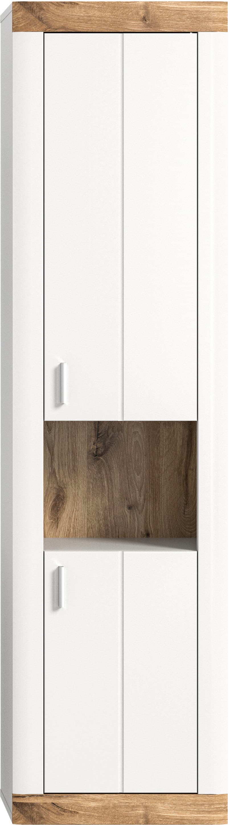 Home affaire Hochschrank »Landsby, Breite 45cm, 2 Türen (Türanschlag wechselbar), 2 Einlegeböden«, (1 St.), Hängeschrank, Wandschrank, Badmöbel, Badschrank, Schrank,Bad