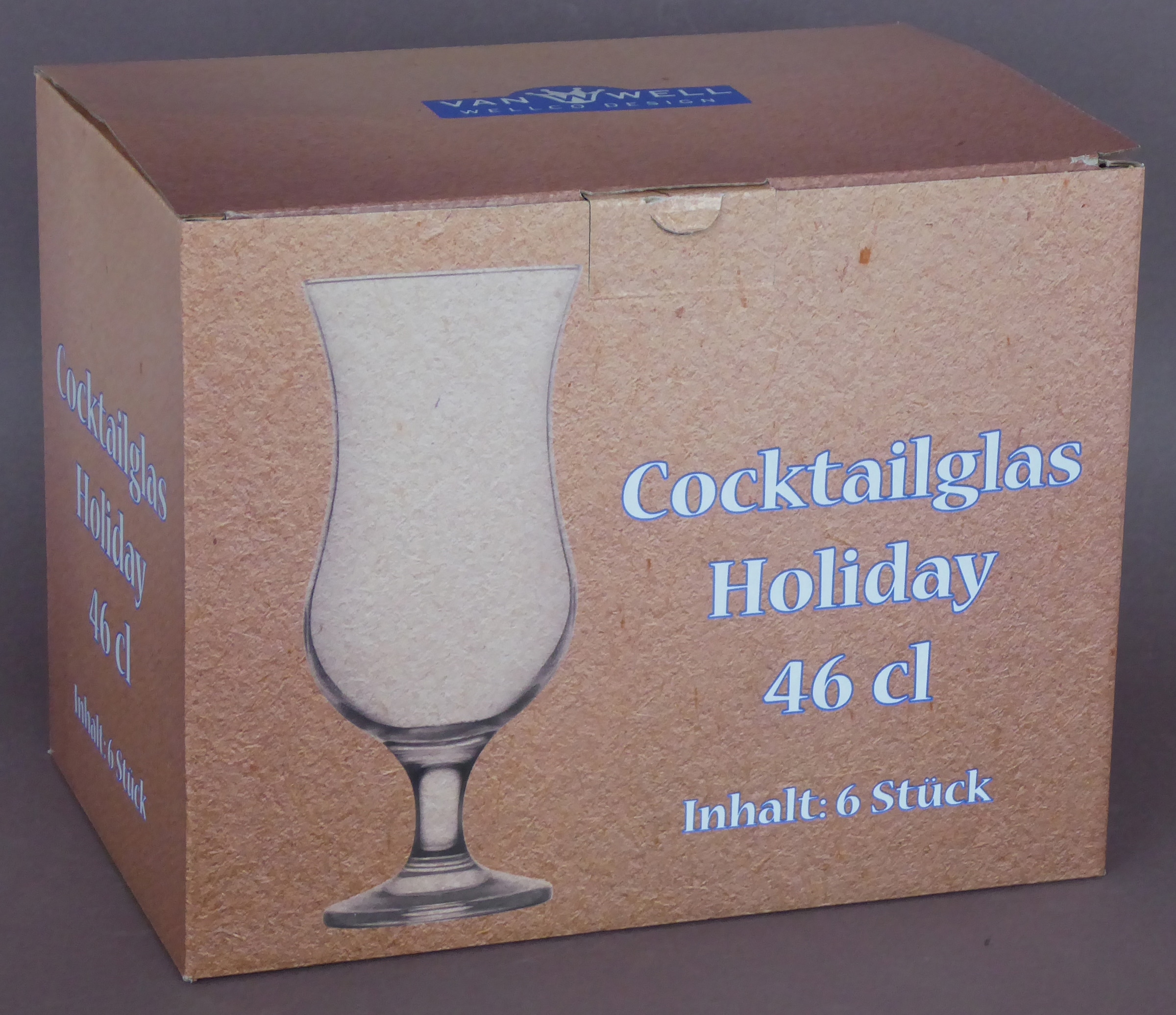 van Well Cocktailglas, (Set, 6 tlg.), 46 cl, 6-teilig