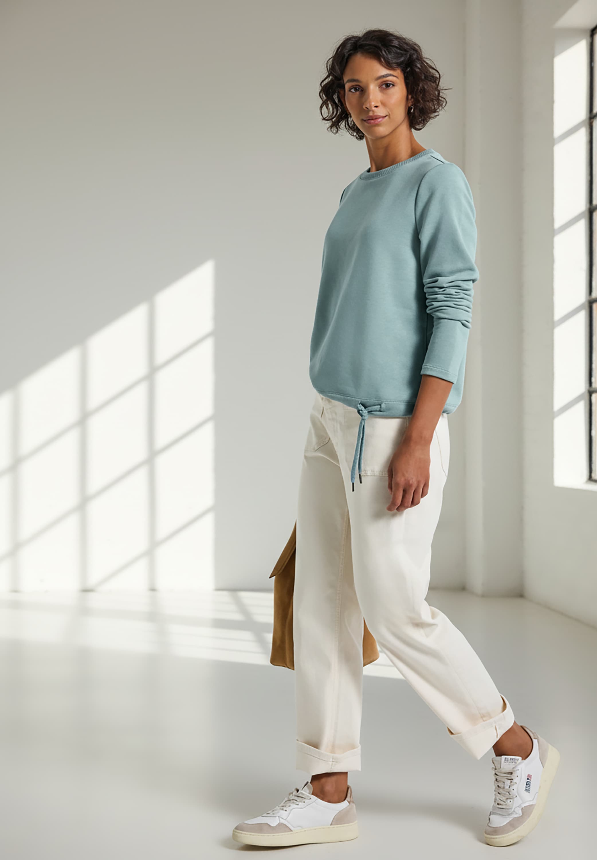 STREET ONE Sweatshirt mit Tunnelzug am Saum