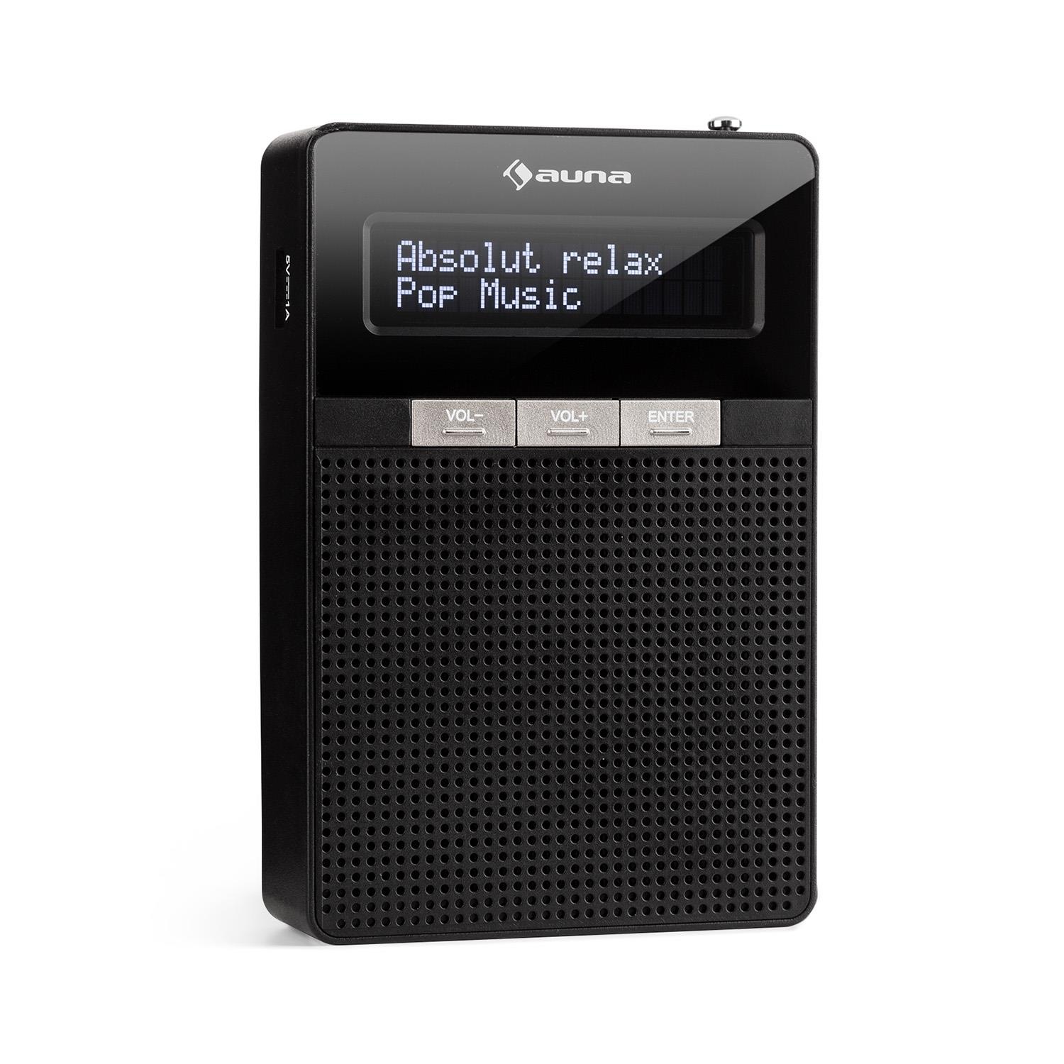Auna Steckdosen-Radio, UKW/PLL, BT, LCD-Display, schwarz »DigiPlug FM«