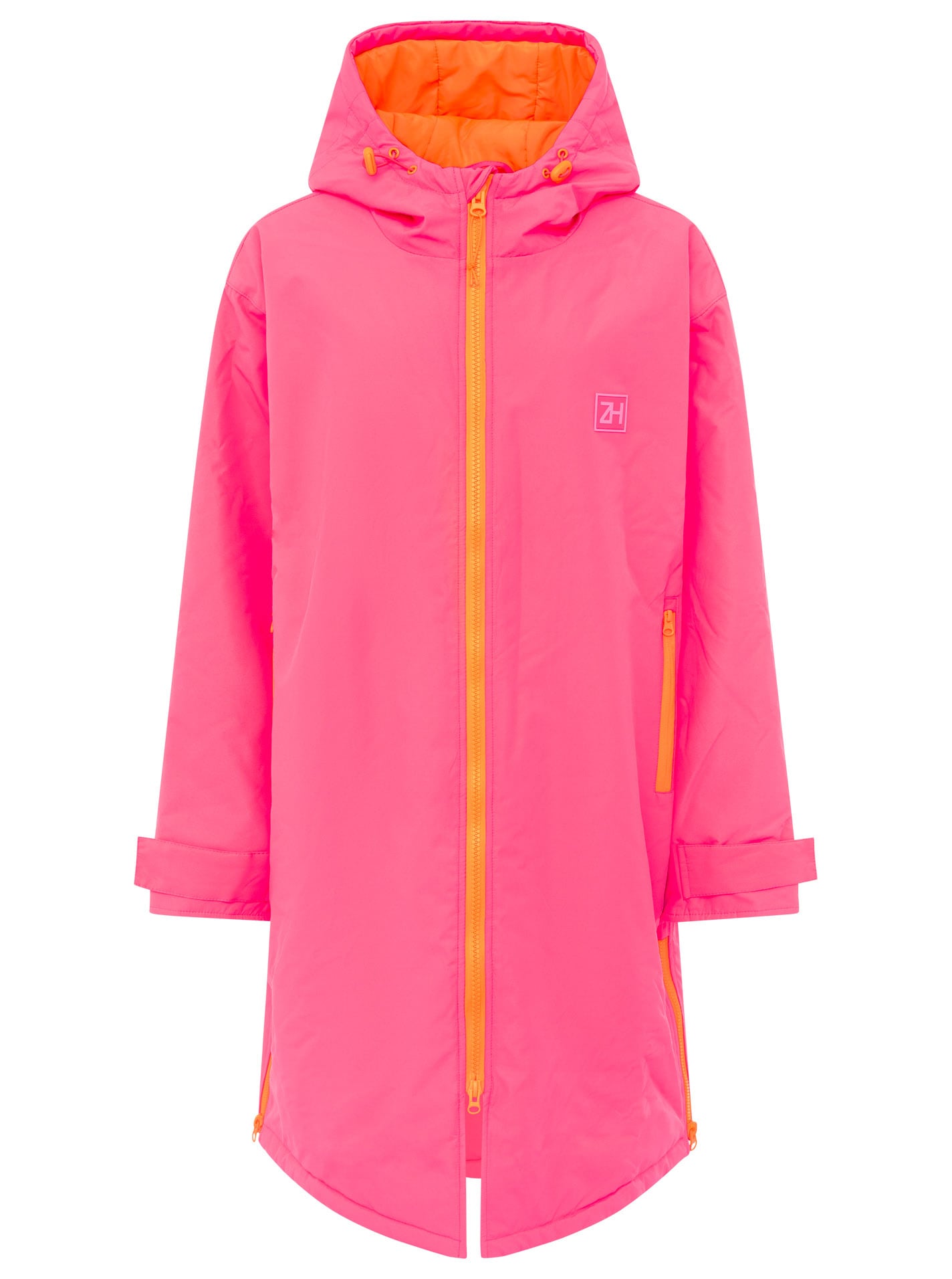 Zwillingsherz Kurzmantel »"Oversize Windjacke ZH"« Kapuze, Reißverschluss, seitliche Taschen, leicht wattiert