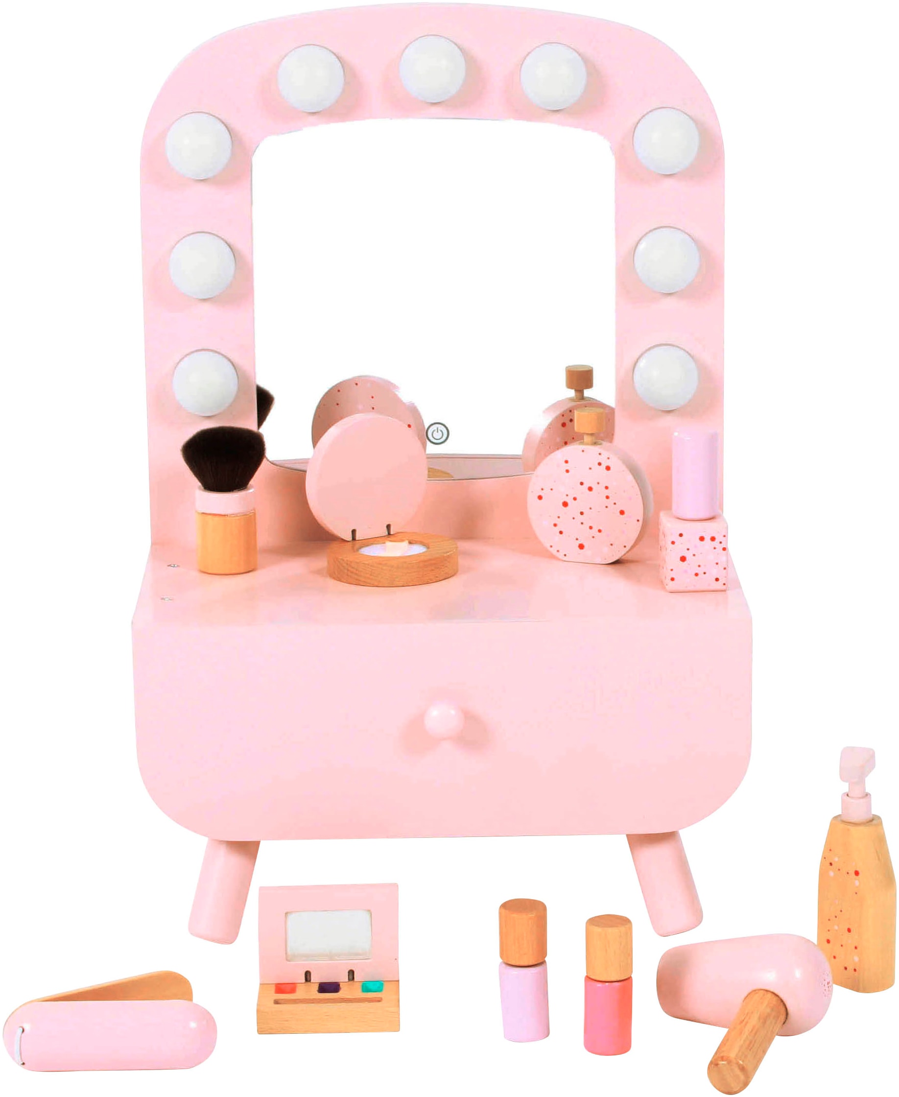chic2000 Schminktisch »Tabletop rosa« in rosa, Größe B/H/T: 19 cm x 44 cm x 19 cm