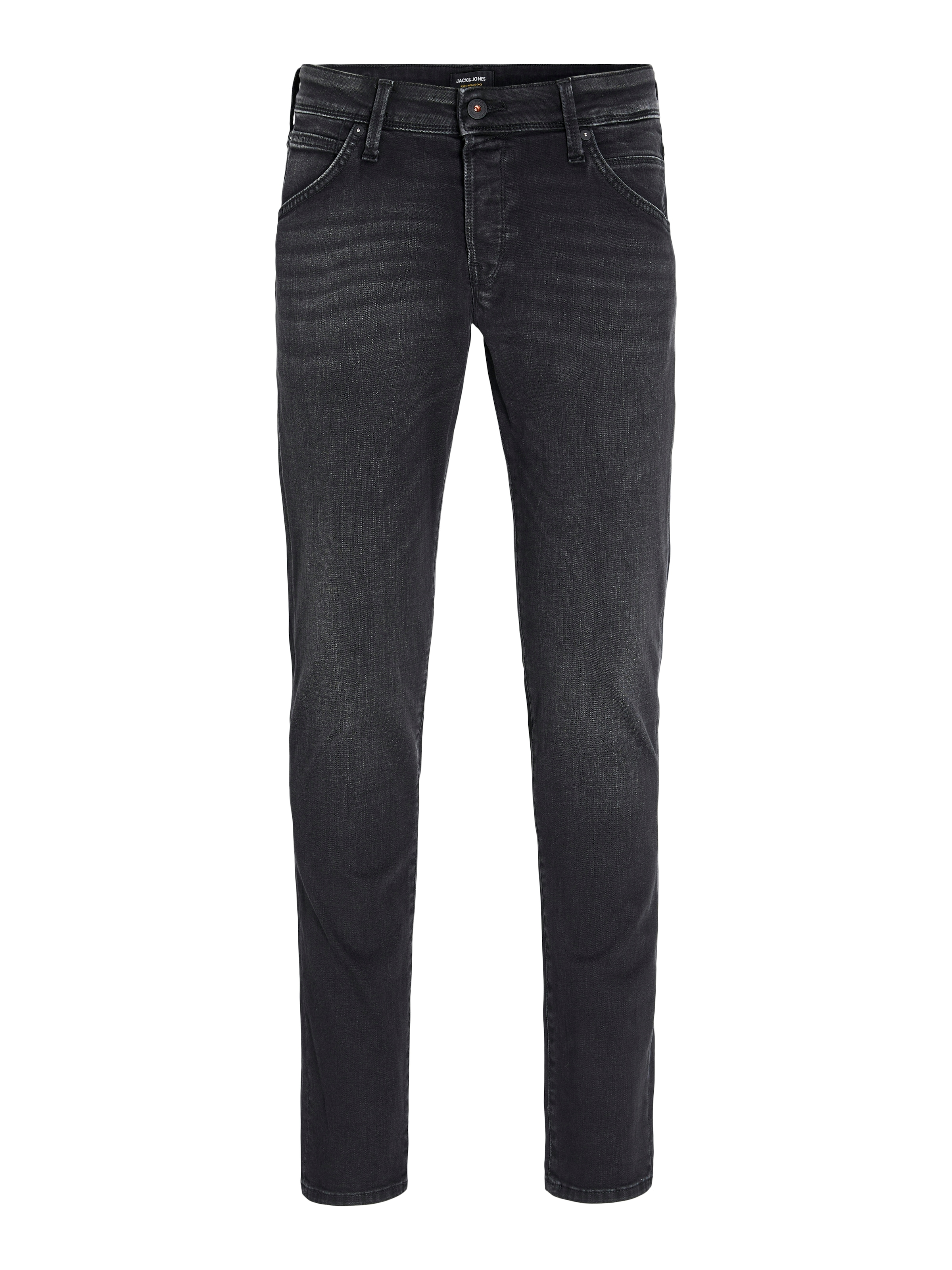 Jack & Jones Slim-fit-Jeans »JJIGLENN – Jeans mit Gürtelschlaufen und Used-Waschung« Used, modisch, slim fit, Denim/Jeans