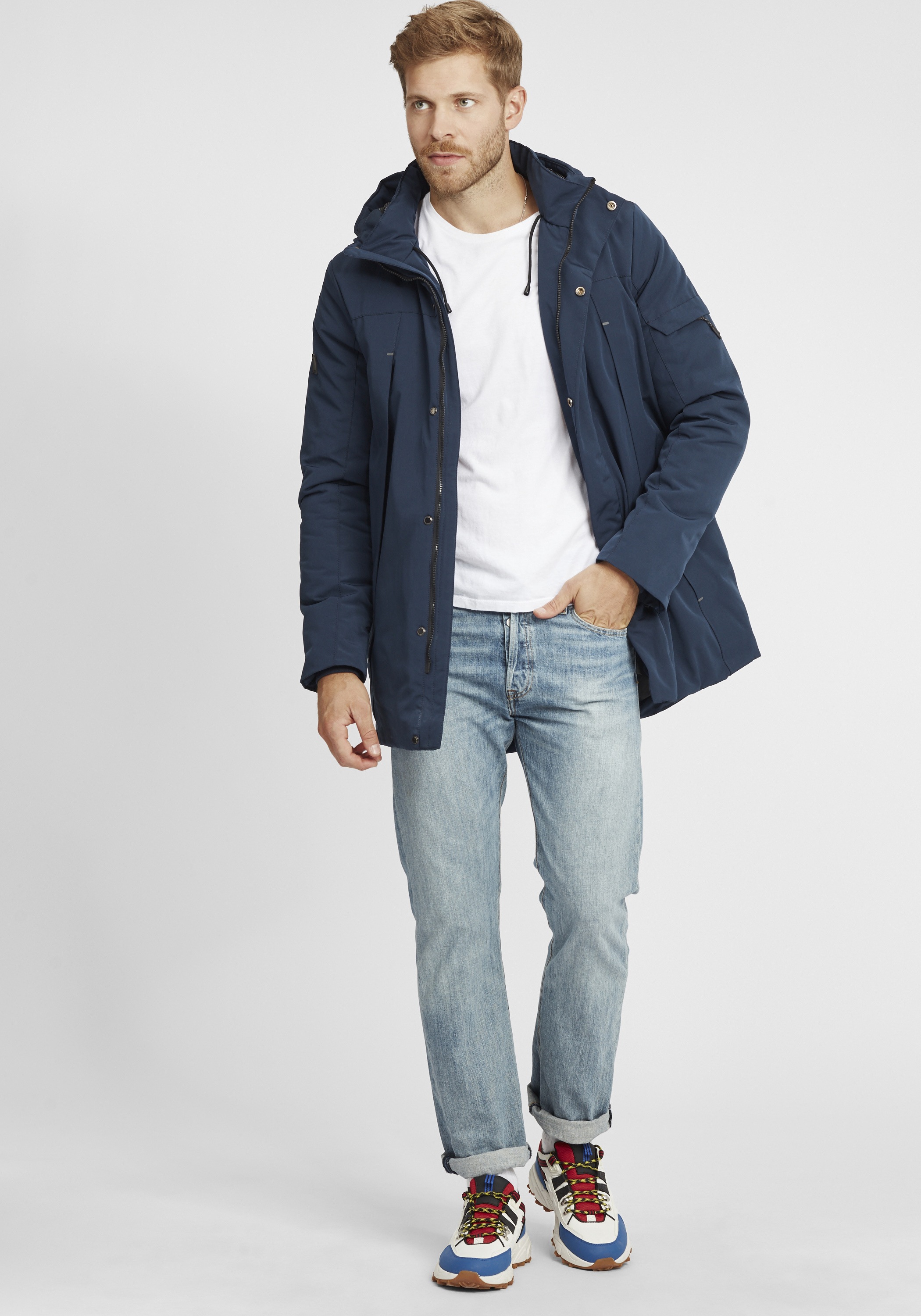 Indicode Langmantel »Parka IDRader«