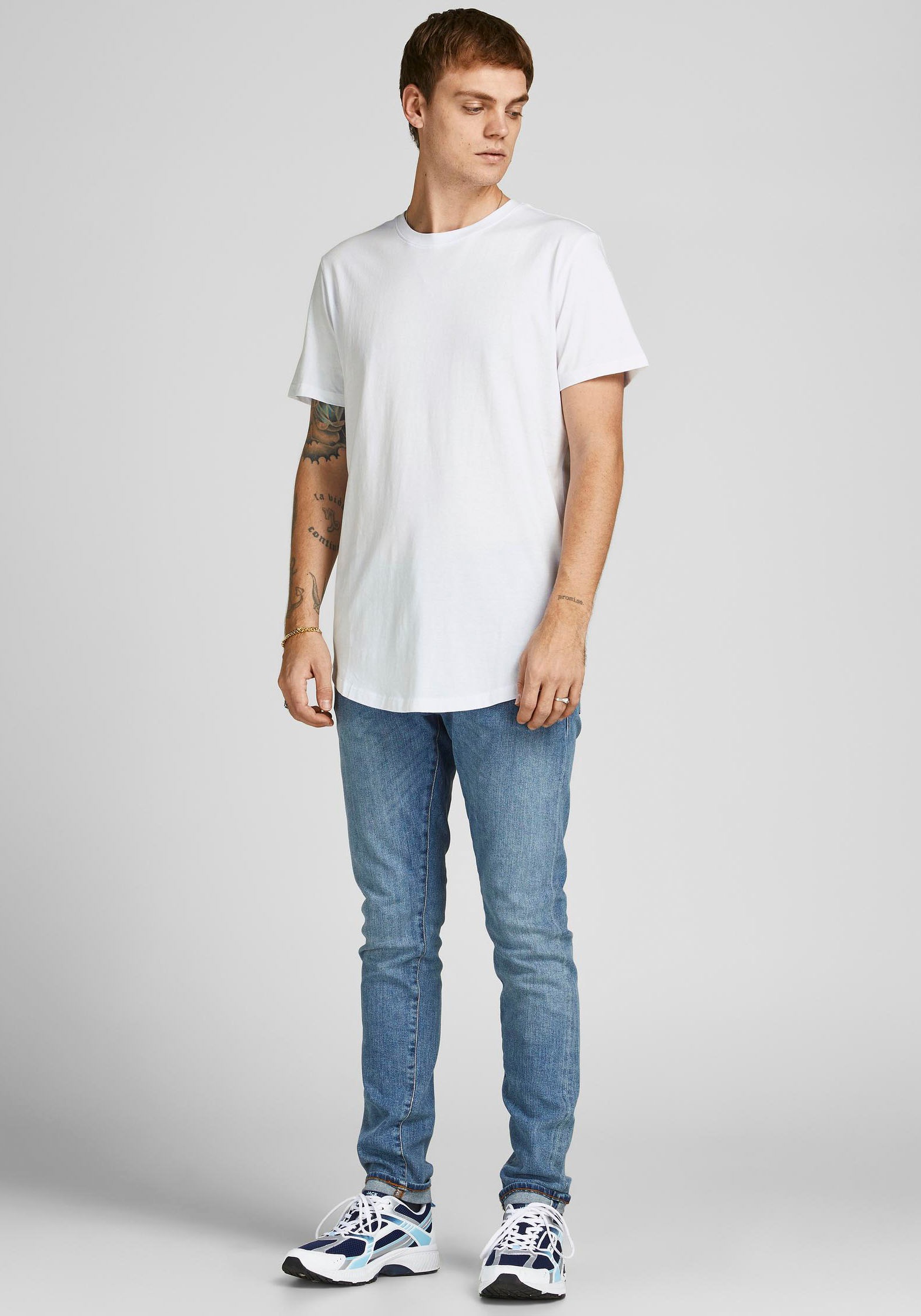 Jack & Jones Rundhalsshirt »JJENOA TEE SS CREW NECK 7PK MP NOOS«, (Packung, 7 tlg.)