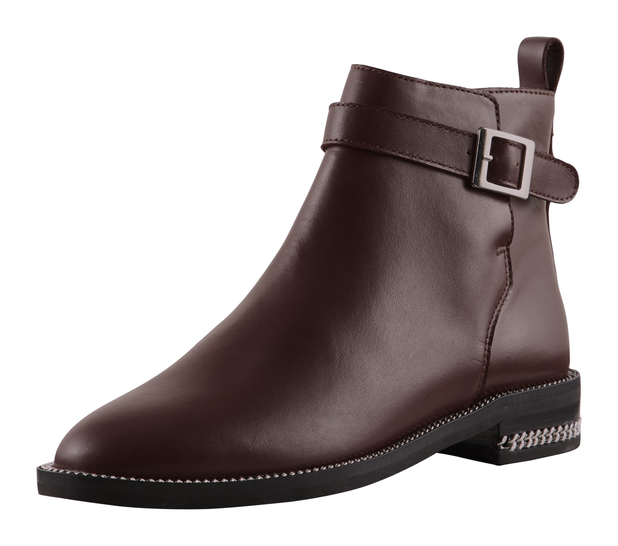 Stiefelette mit Schmuckschließe