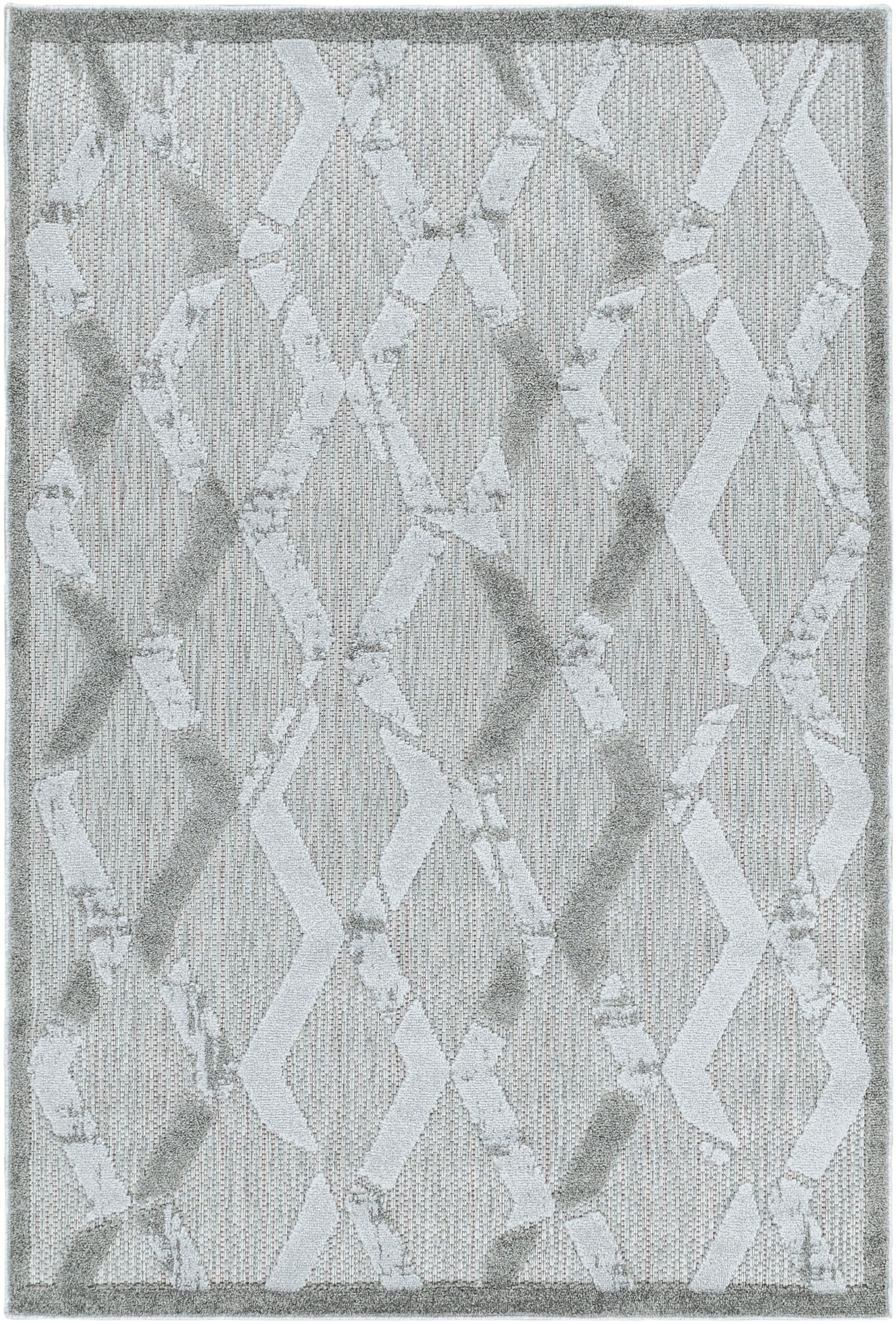 Ayyildiz Teppiche Teppich »BAHAMA 5158«, rechteckig, 8 mm Höhe, Läufer, Flachflor mit Hoch-Tief-Struktur, In-und Outdoor geeignet