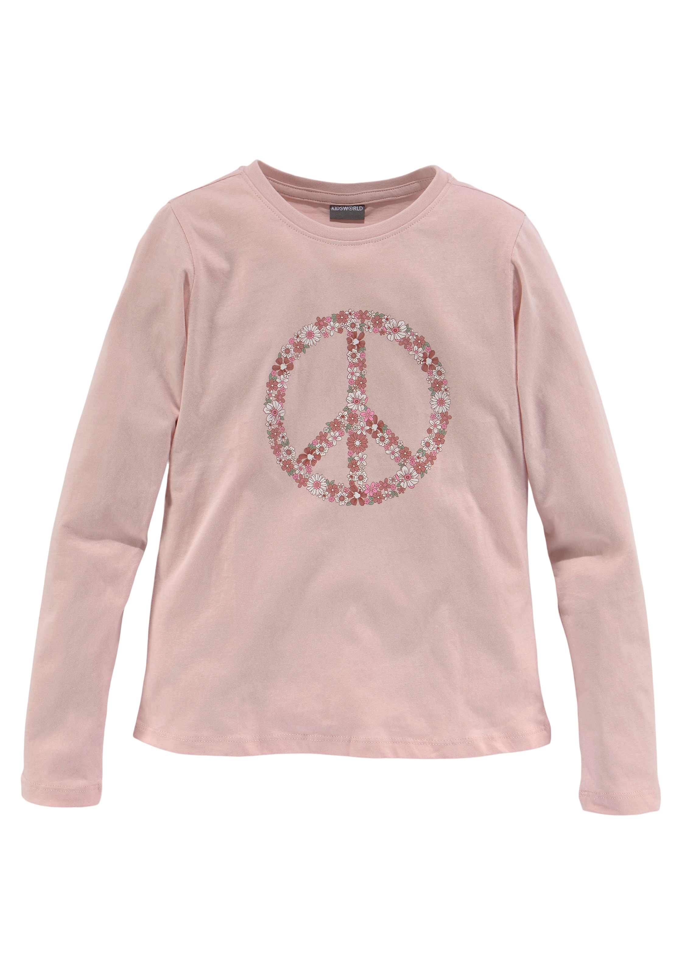 Langarmshirt Form Basic bei KIDSWORLD OTTO »Peace«, online