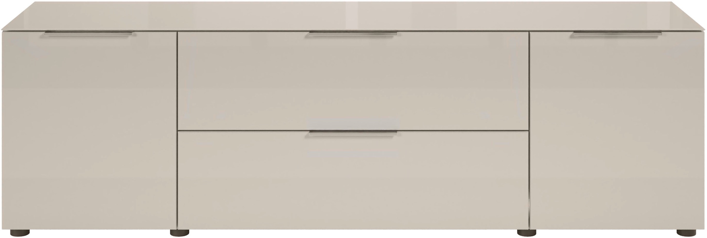 HBZ Lowboard »Santorin, BxHxT 180x99x40 cm«, (1 St.), Breite 180cm, Softclose für Türen und Schubkästen, Melaminbeschichtung