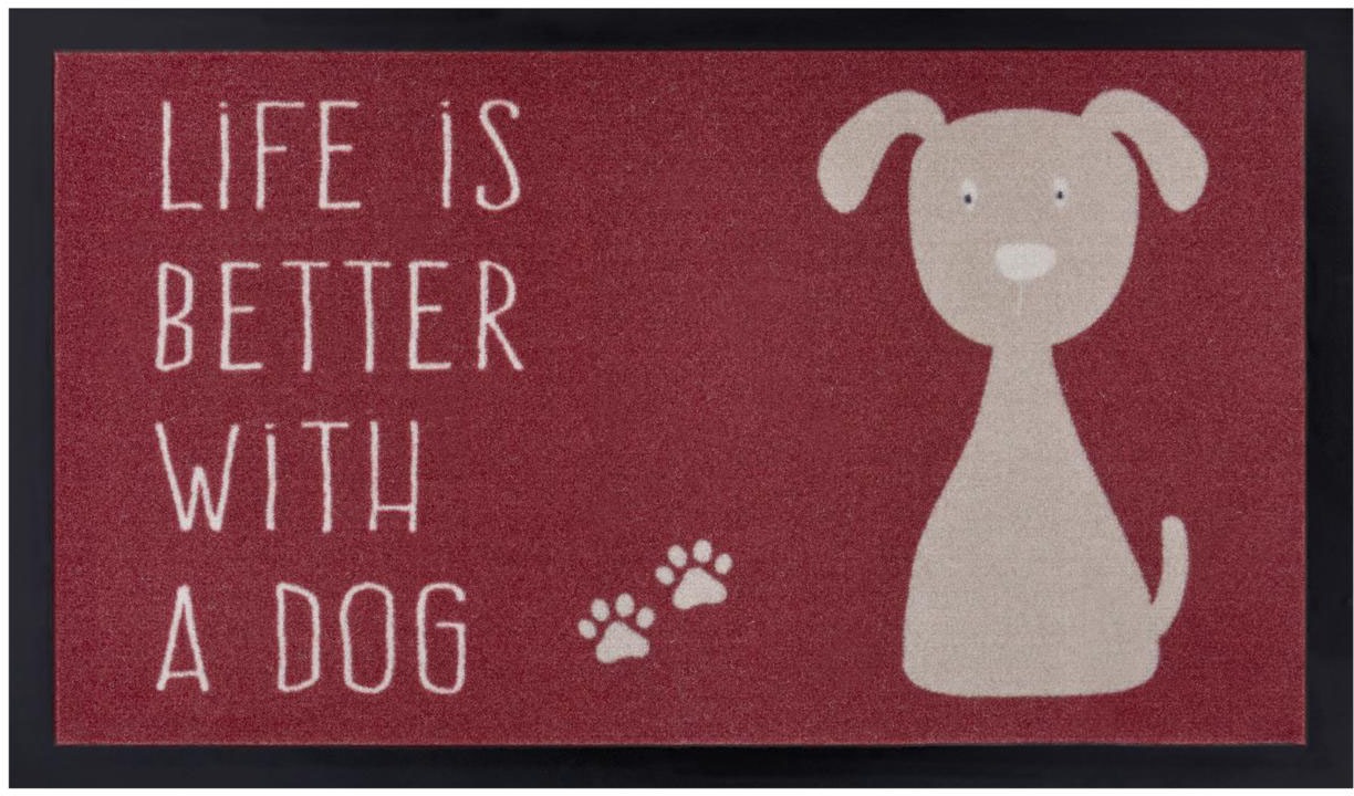 Dog, Fußmatte »Hund«, my rechteckig, mit home bestellen Pflegeleicht Rutschfest, Robust, Tiermotiv, bei online OTTO Spruch,