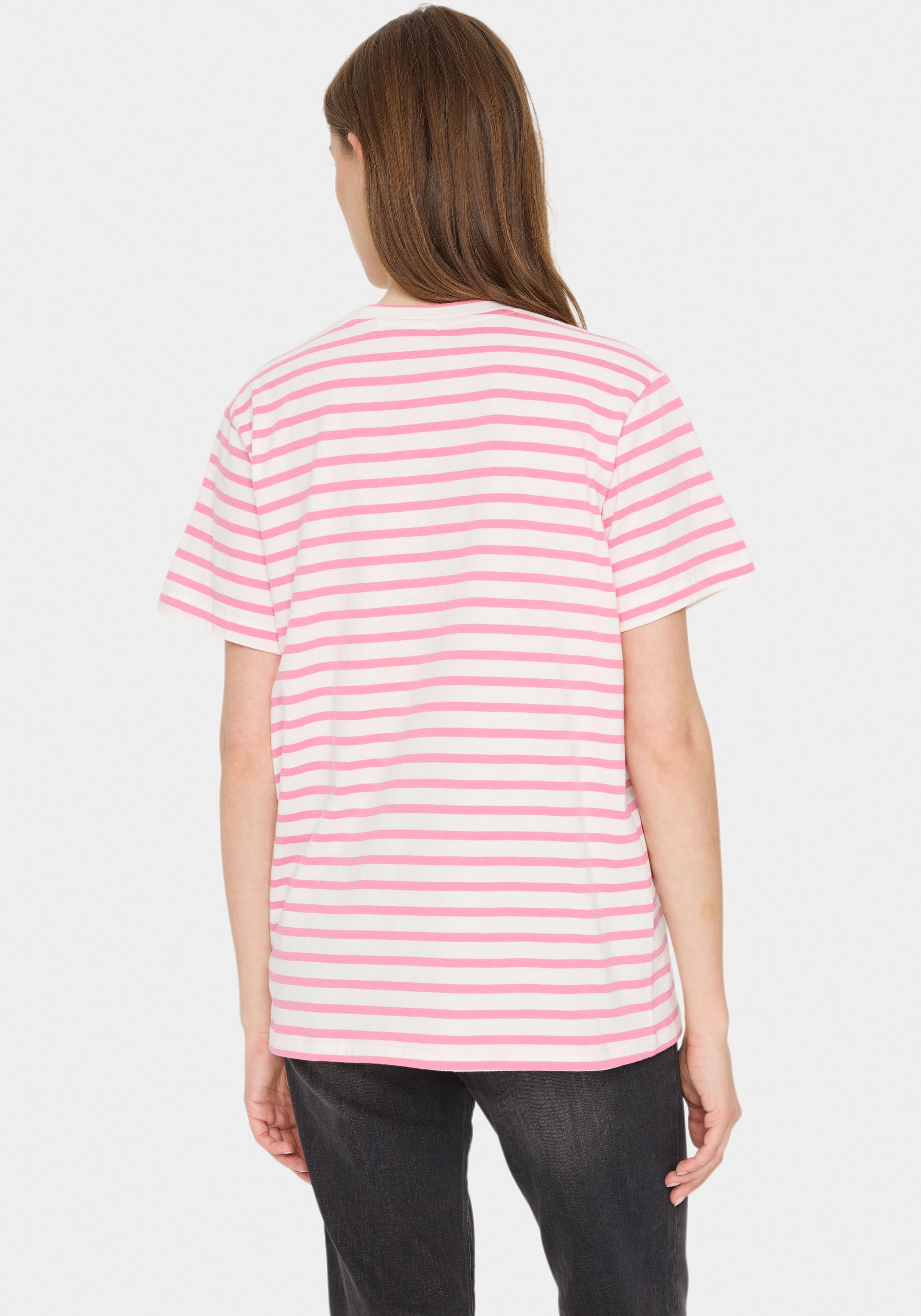 Saint Tropez T-Shirt »GanikaSZ T-Shirt«, mit kleiner Stickerei