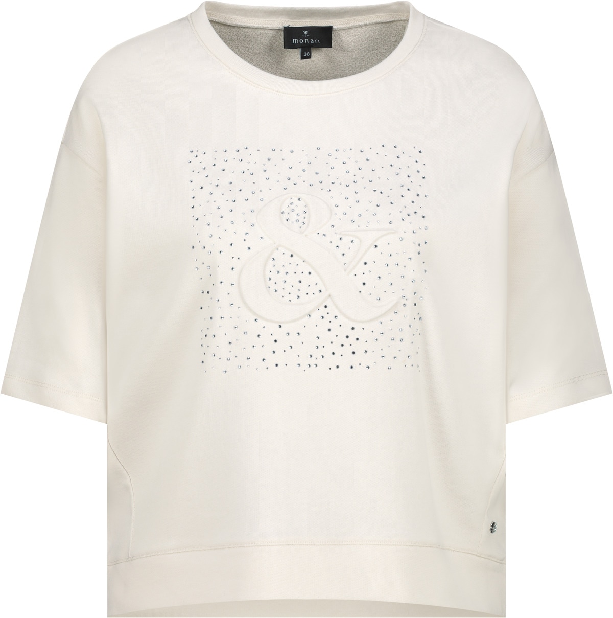 Monari Sweatshirt »Sweatshirt Basic Schmuck«, Regular fit mit Schmuck
