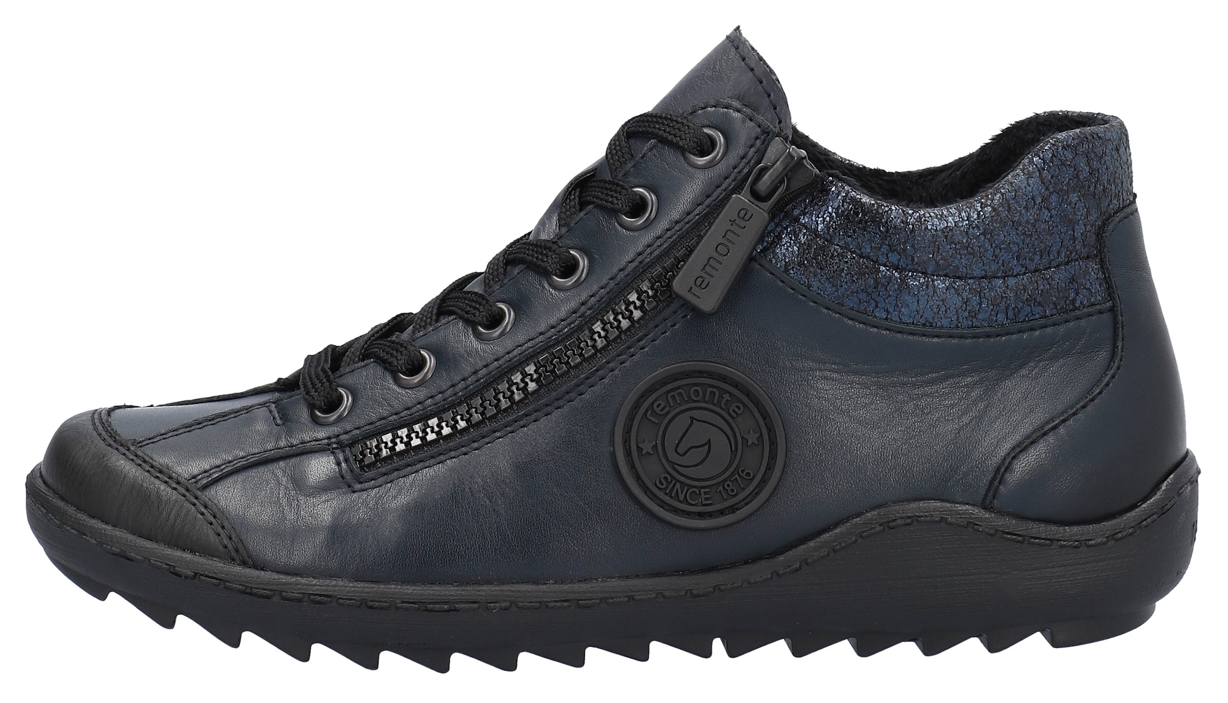 Remonte Schnürboots, Flats, Komfortschuh, Boots mit seitlichem Reißverschluss