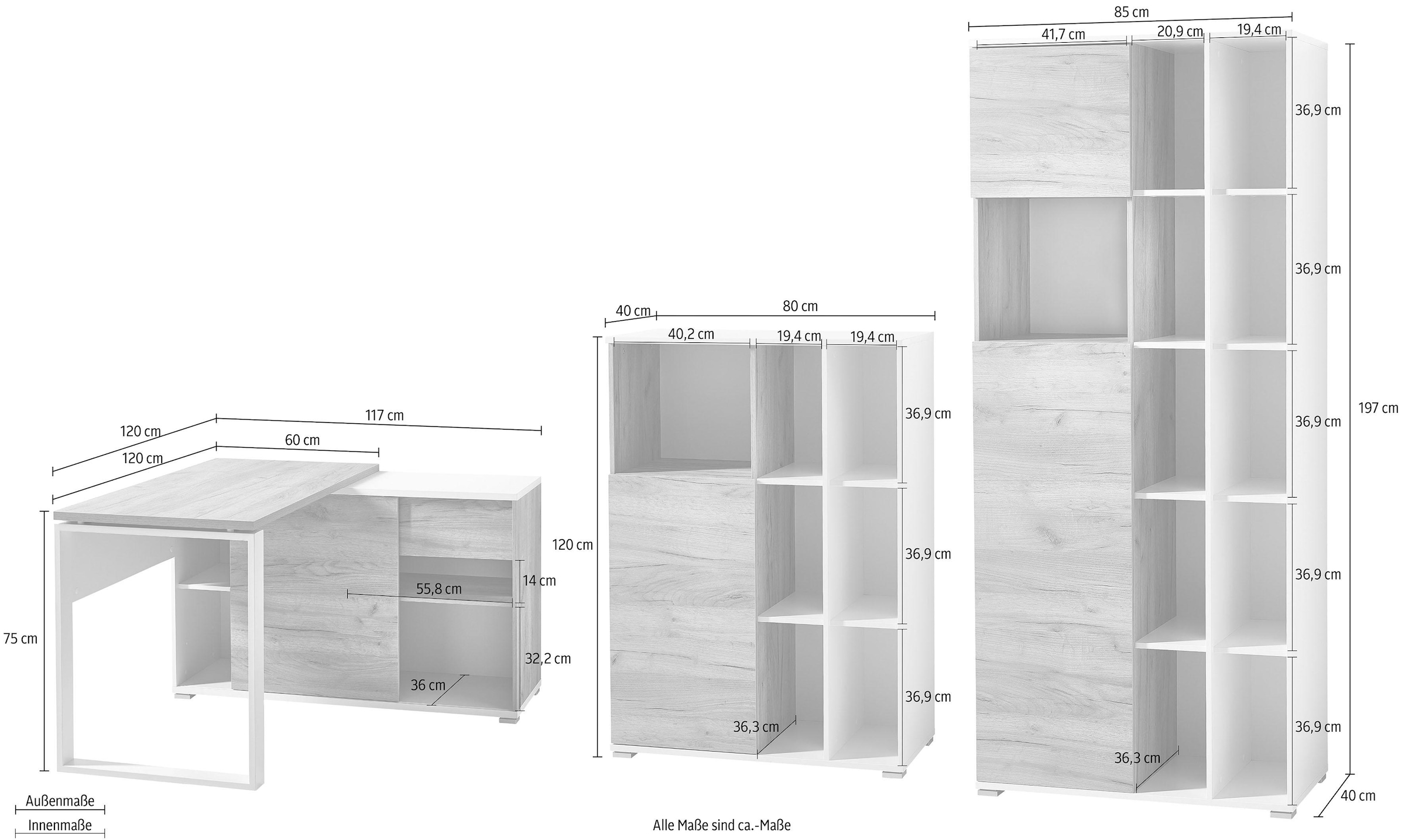 GERMANIA Büro-Set »GW-Lioni«, (Set, 3 St.) online bei OTTO