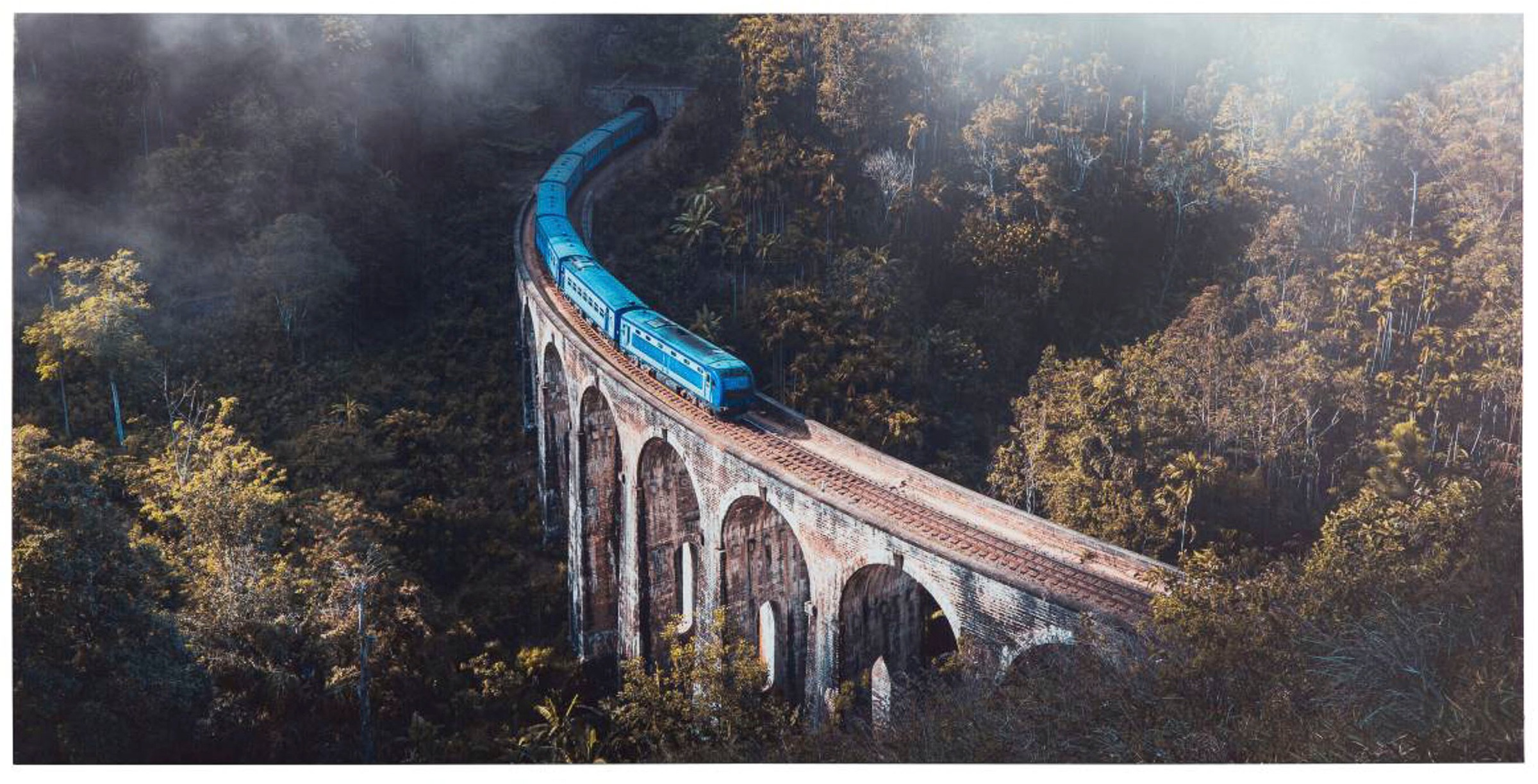 Spiegelprofi GmbH Deco-Panel »Train Landscape«, (1 St.), hochwertiger Kunstdruck
