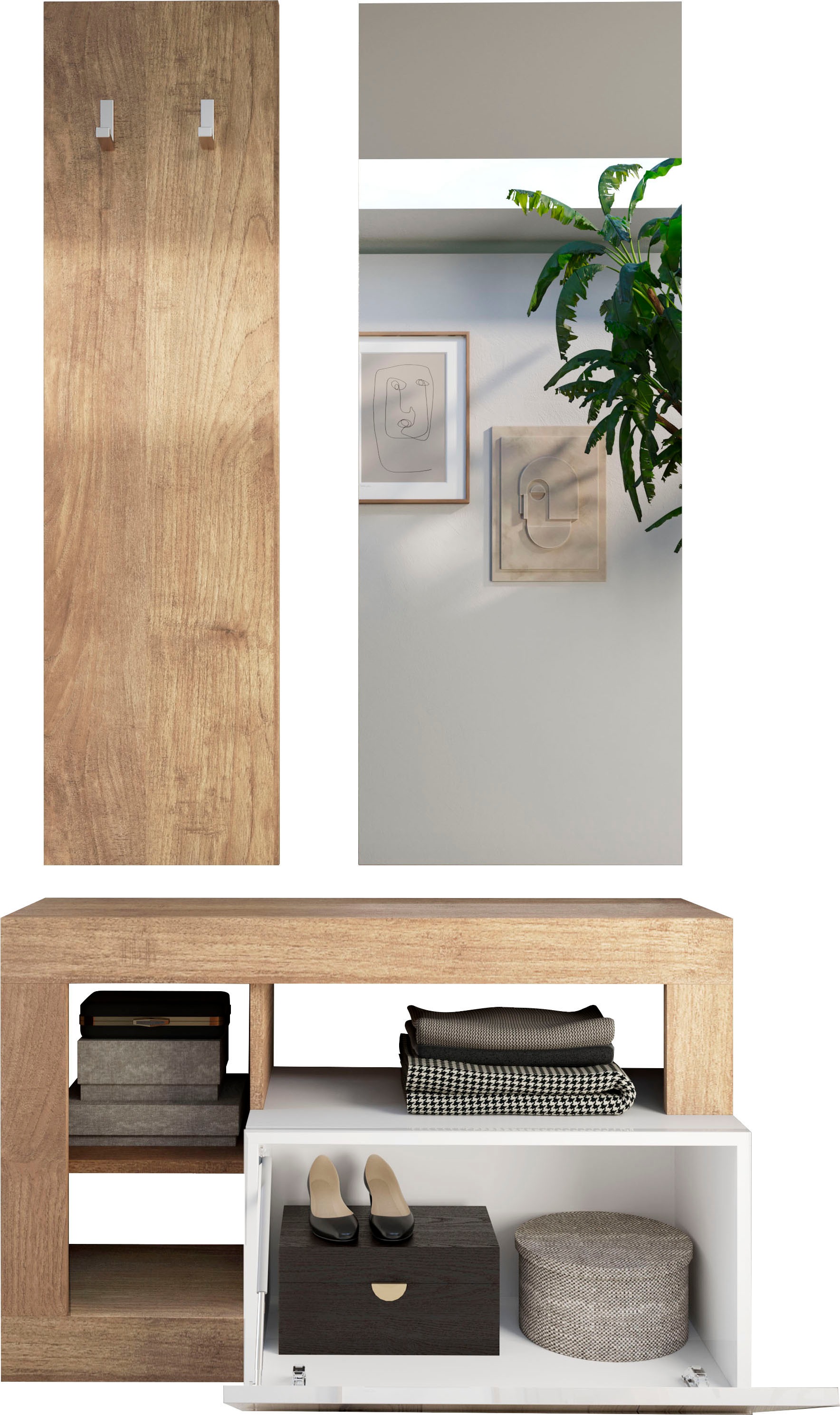 INOSIGN Garderobenschrank »Hamburg, Breite 91 cm«, mit 1 Klappe