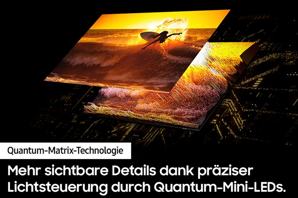 Samsung QLED Mini LED-Fernseher »GQ98QN90DAT«, 4K Ultra HD, Smart-TV, Neural Quantum 4K AI Gen2 Prozessor, Gaming Hub, bis zu 144Hz