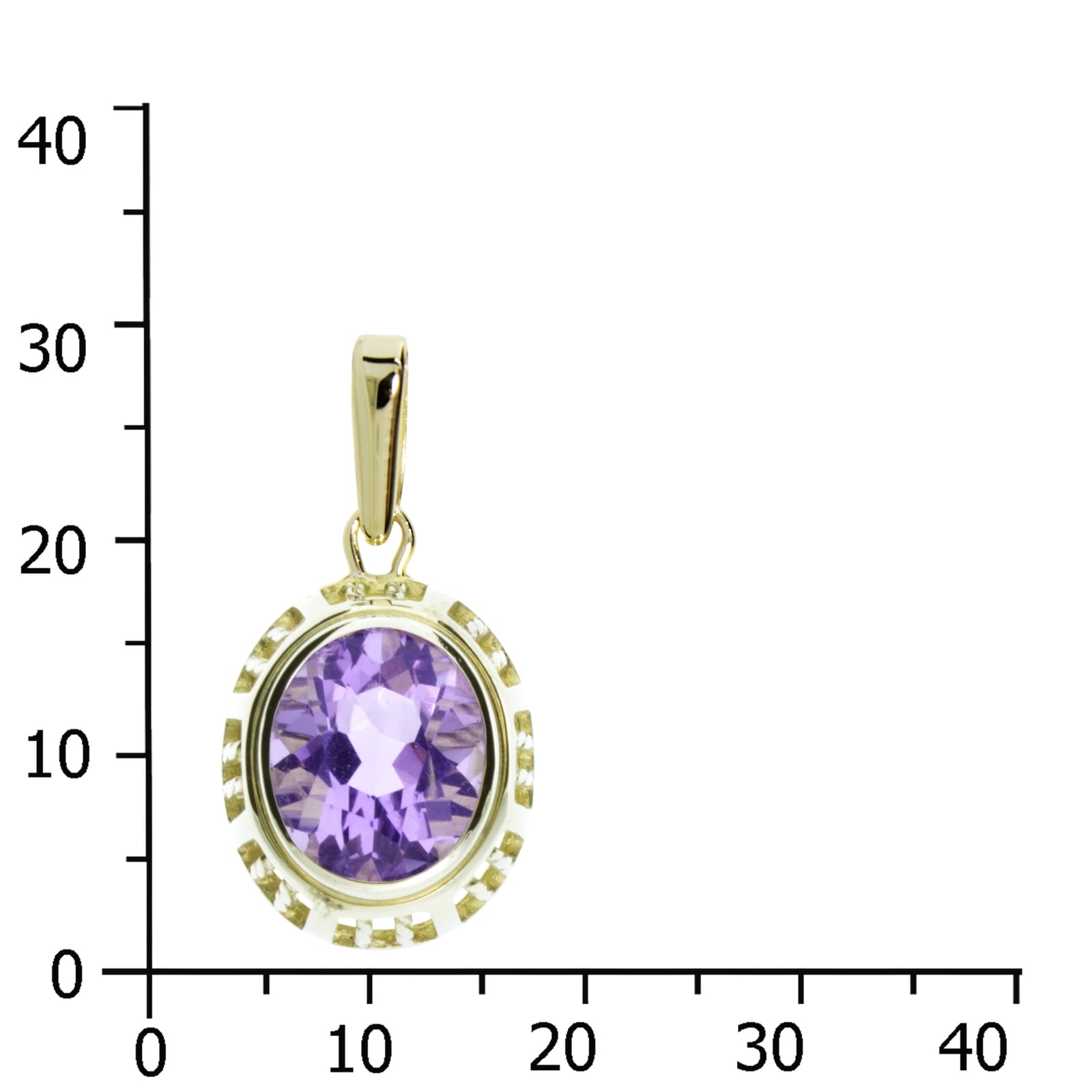 OSTSEE-SCHMUCK Kettenanhänger »- Erna - Gold 333/000 - Amethyst«