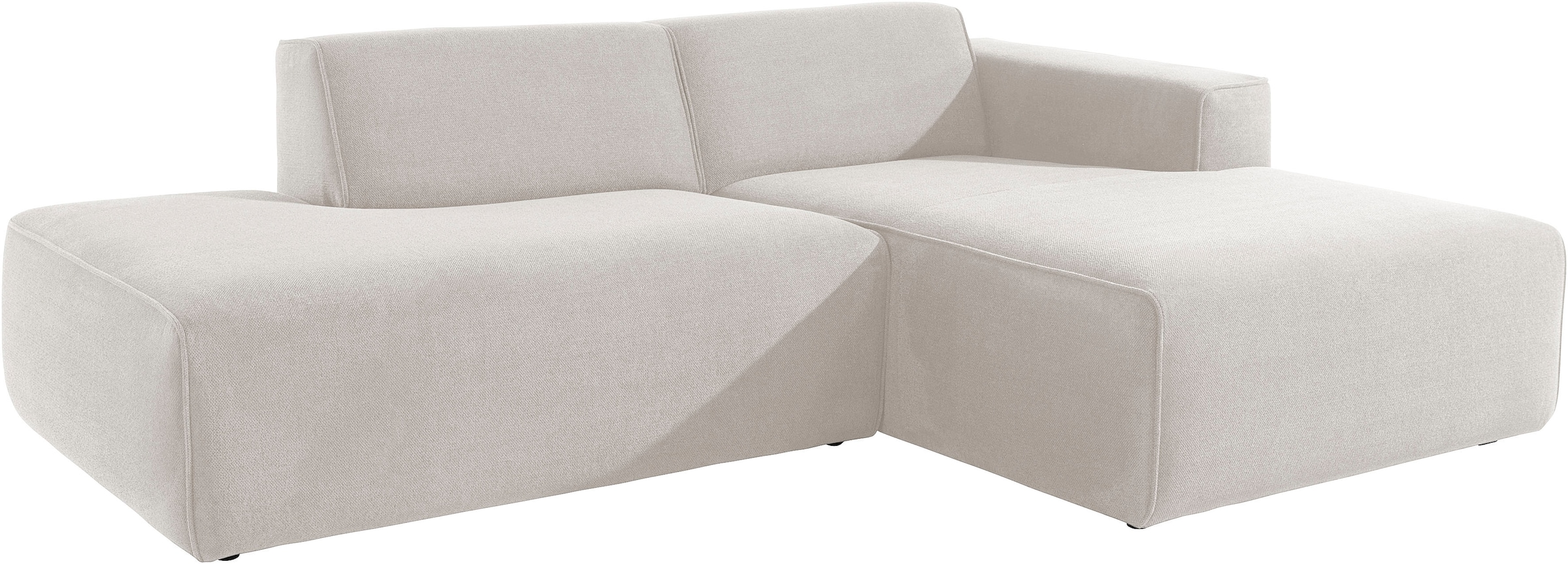 andas Ecksofa »Noord mit Kedernaht, Breite 227 cm«, mit Kedernaht, Breite 227 cm, Cord, Struktur