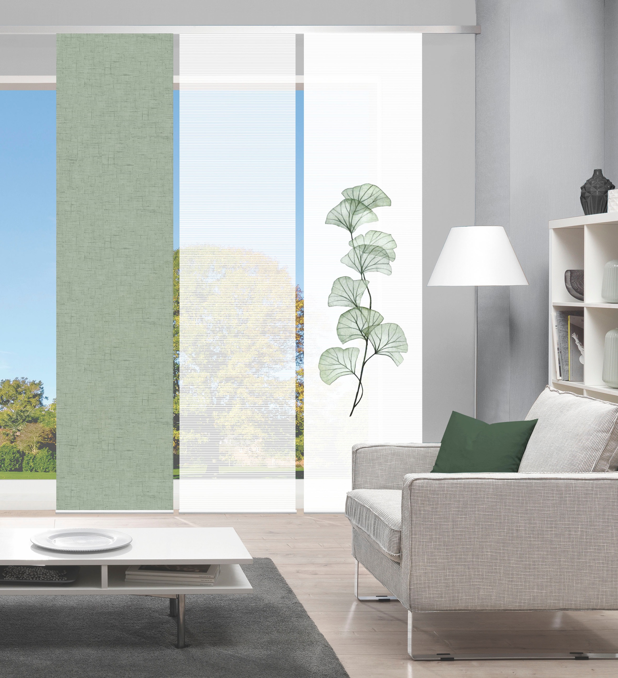 Vision S Schiebegardine »BERTO 3er SET« Paneelwagen 3 Stk. tlg. Schiebevorhang Digidruck 3er Set BERTO