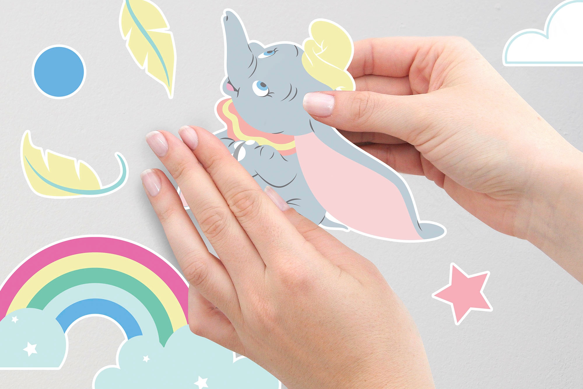 Komar Wandtattoo »Dumbo Daydream«, (26 OTTO bestellen Online selbstklebendes St.), Shop cm im Wandtattoo Höhe), 50x70 x (Breite