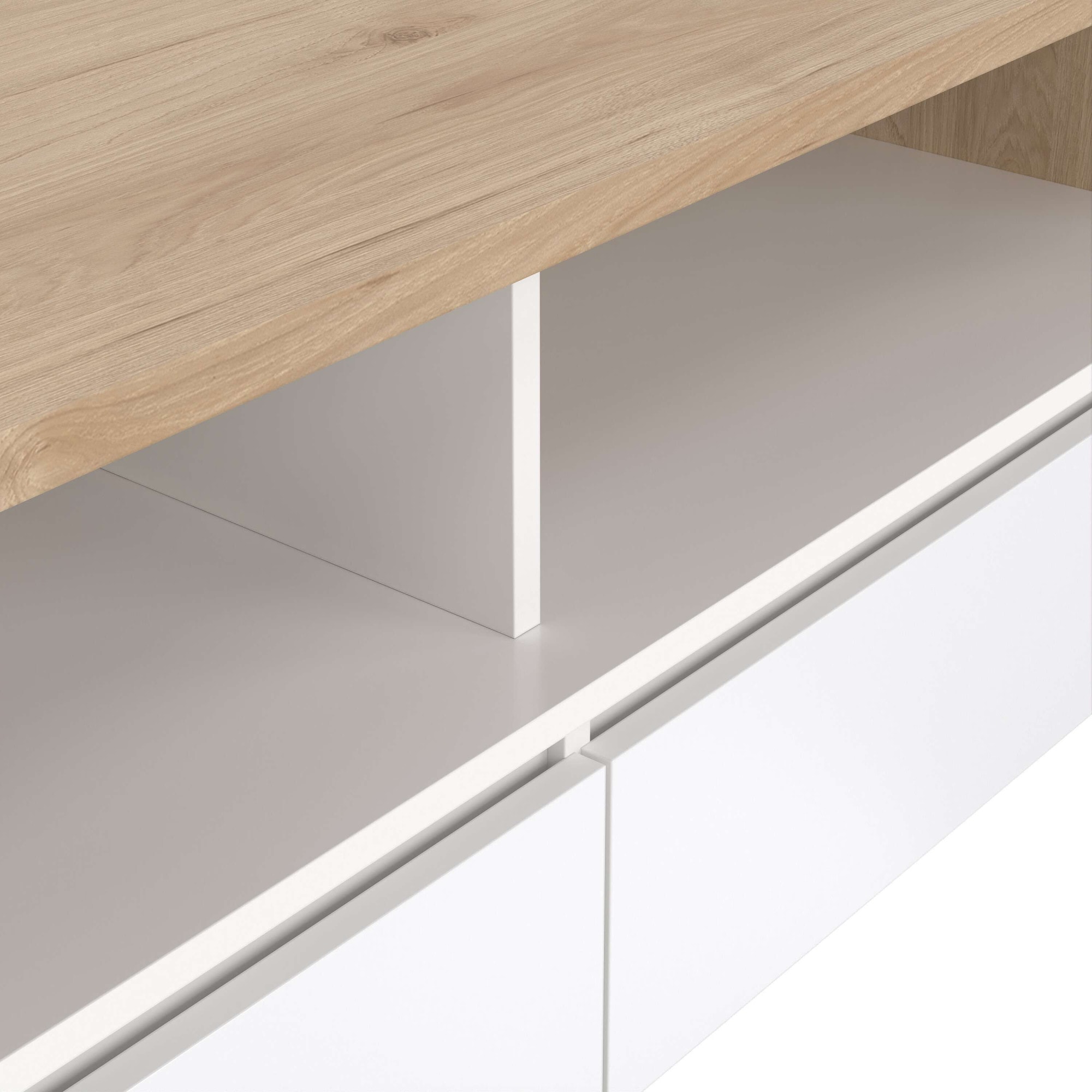 INOSIGN Couchtisch »Next Beistelltisch, Wohnzimmertisch, Abstelltisch,«, Ablagefläche, 2 Schubladen, Breite 120 cm, Höhe 45 cm
