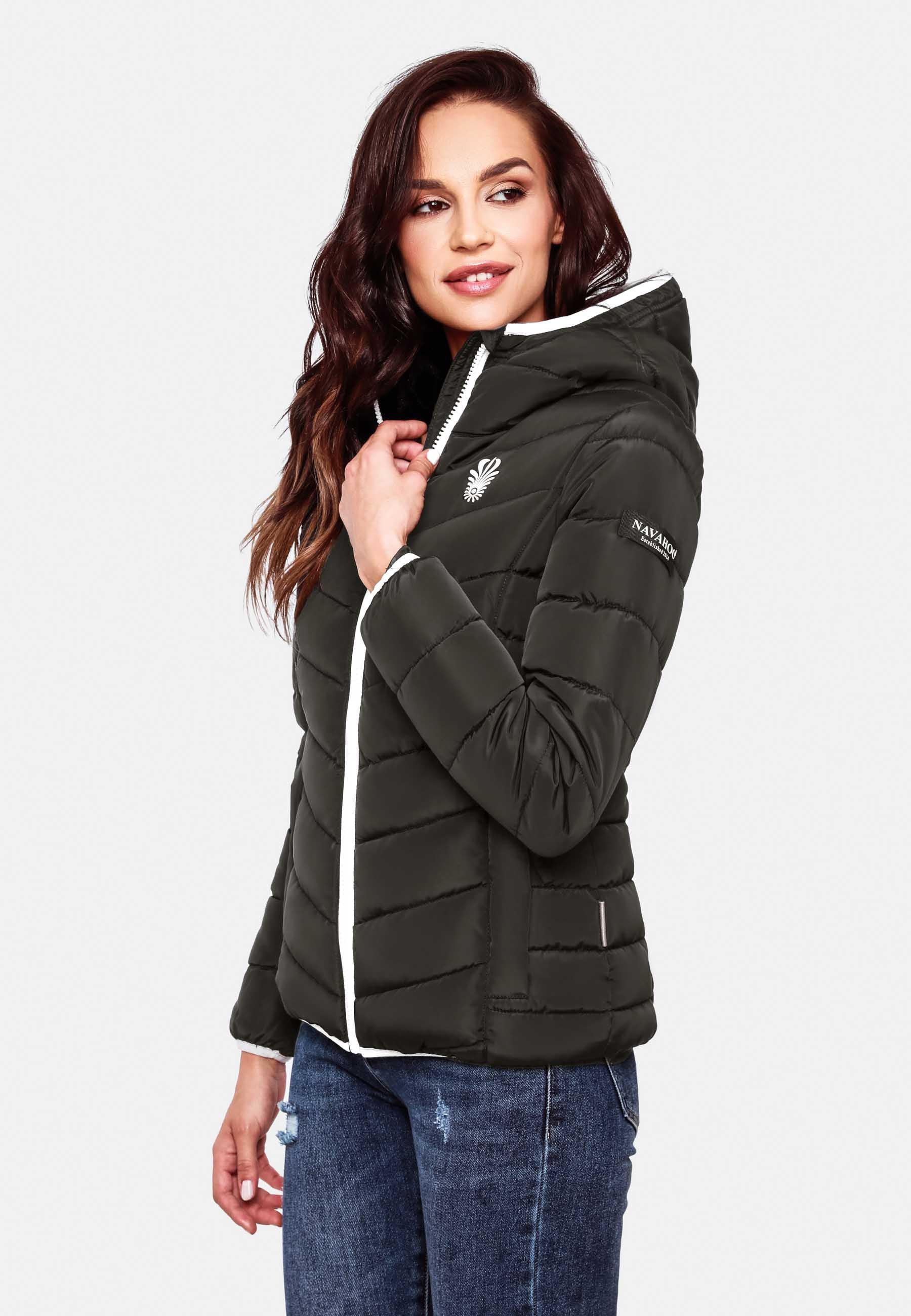 Navahoo Steppjacke »Winterjacke Elva«, mit Kapuze, stylische Damen Winterjacke mit Kapuze