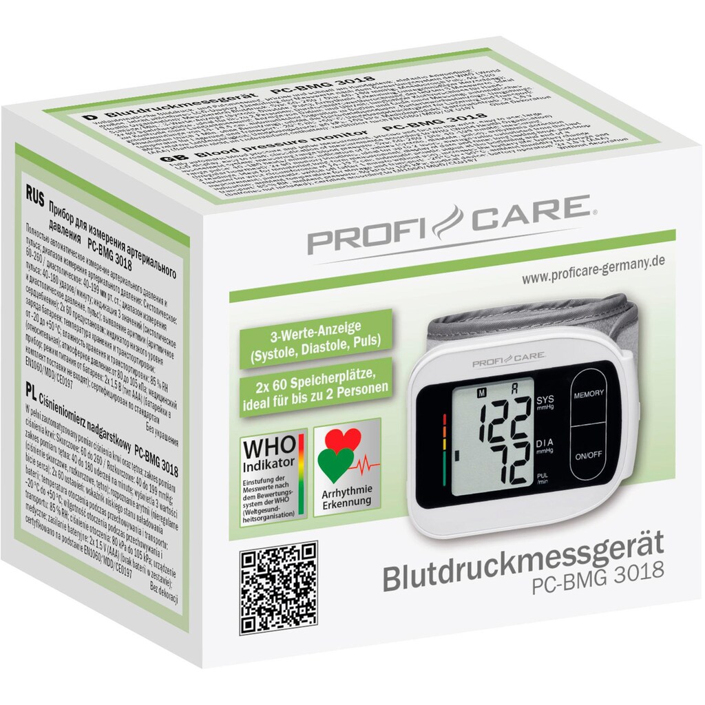 ProfiCare Blutdruckmessgerät »PC-BMG 3018«, einfache Anwendung