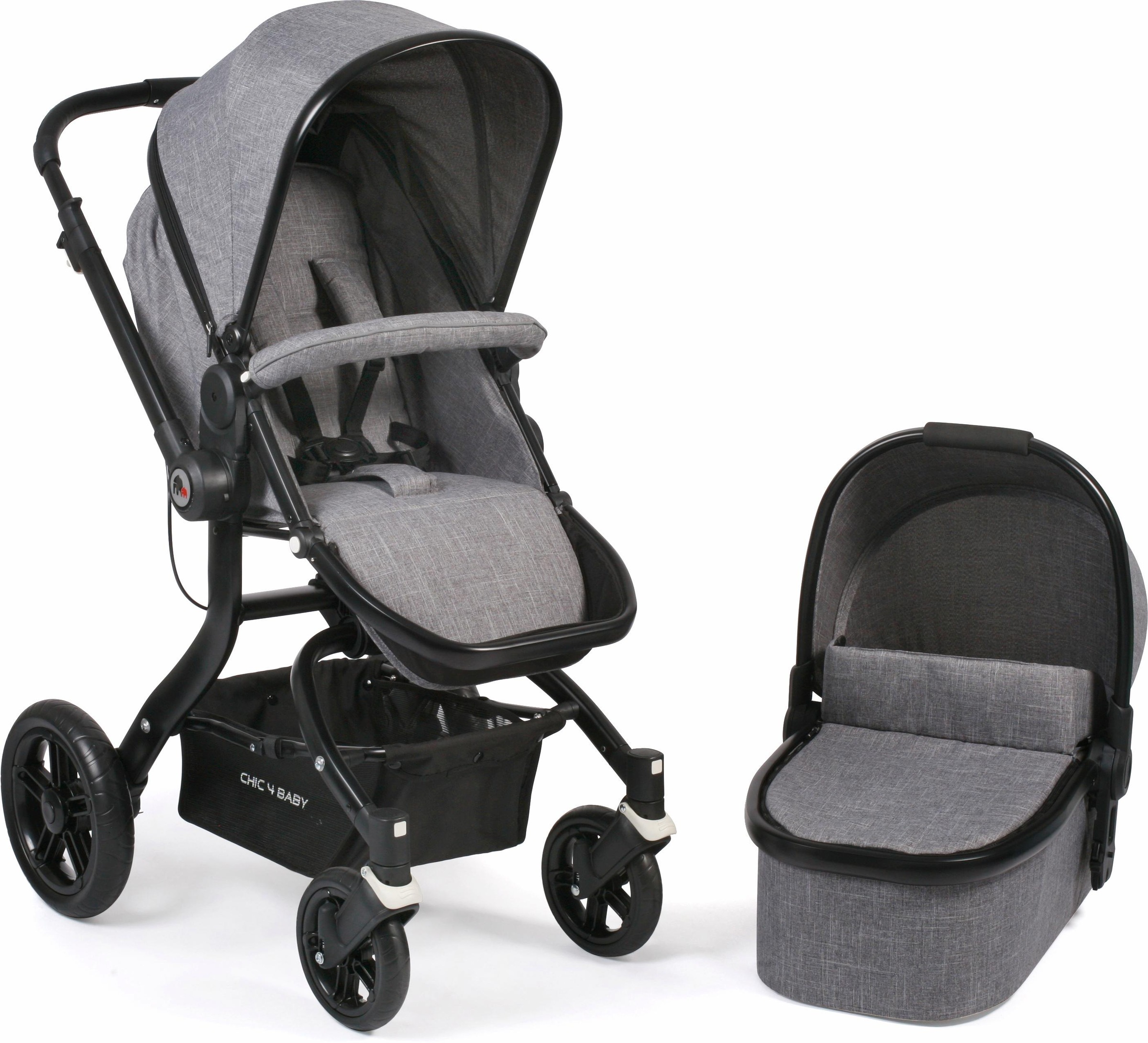 Kombi-Kinderwagen »Tano, grau«, 15 kg