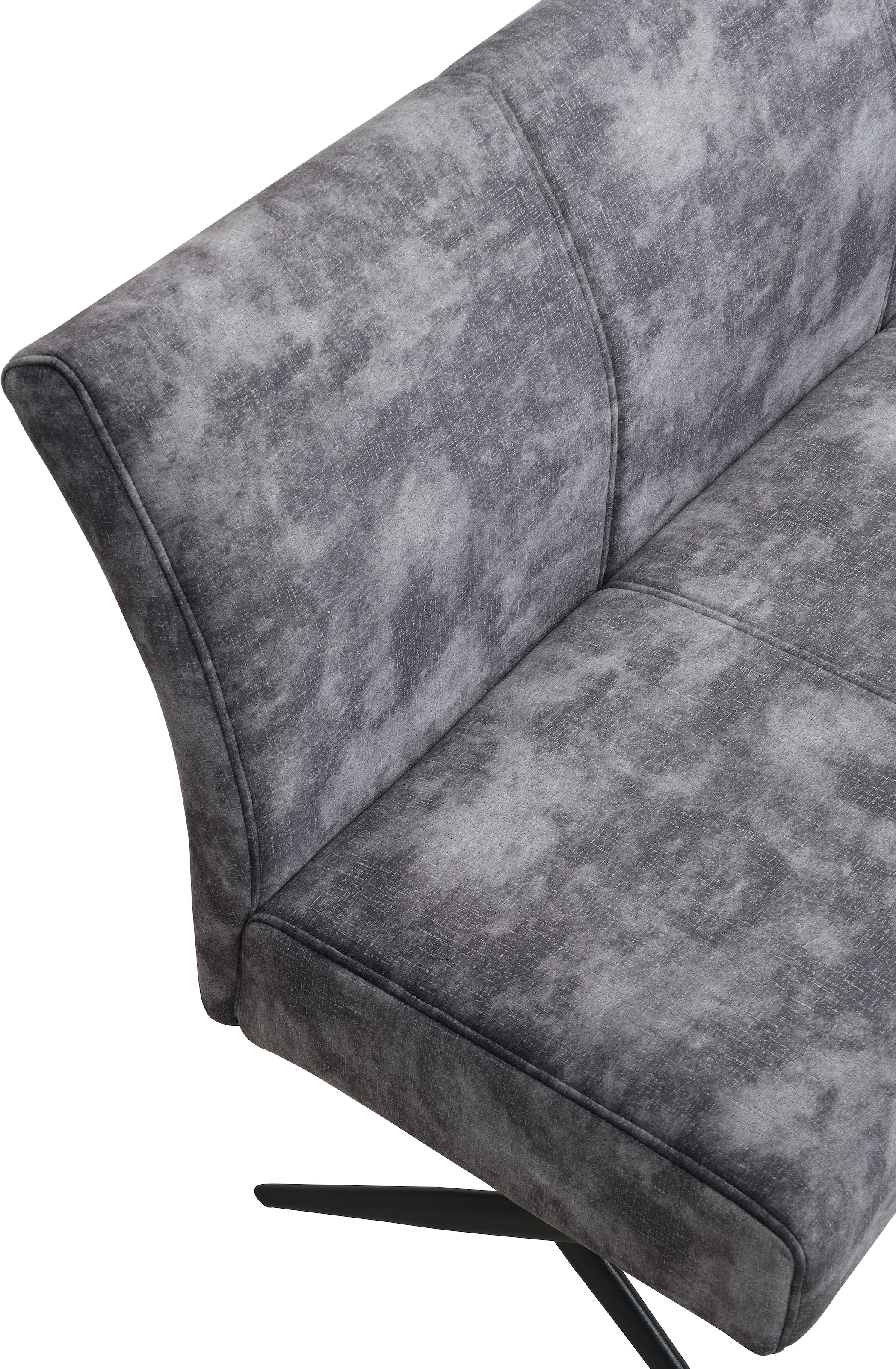 HELA Sitzbank »PORTO« 1 Stk. tlg. Einzelbank mit Rücken, X-Gestell, Federkorb, Vintage Velvet Optik