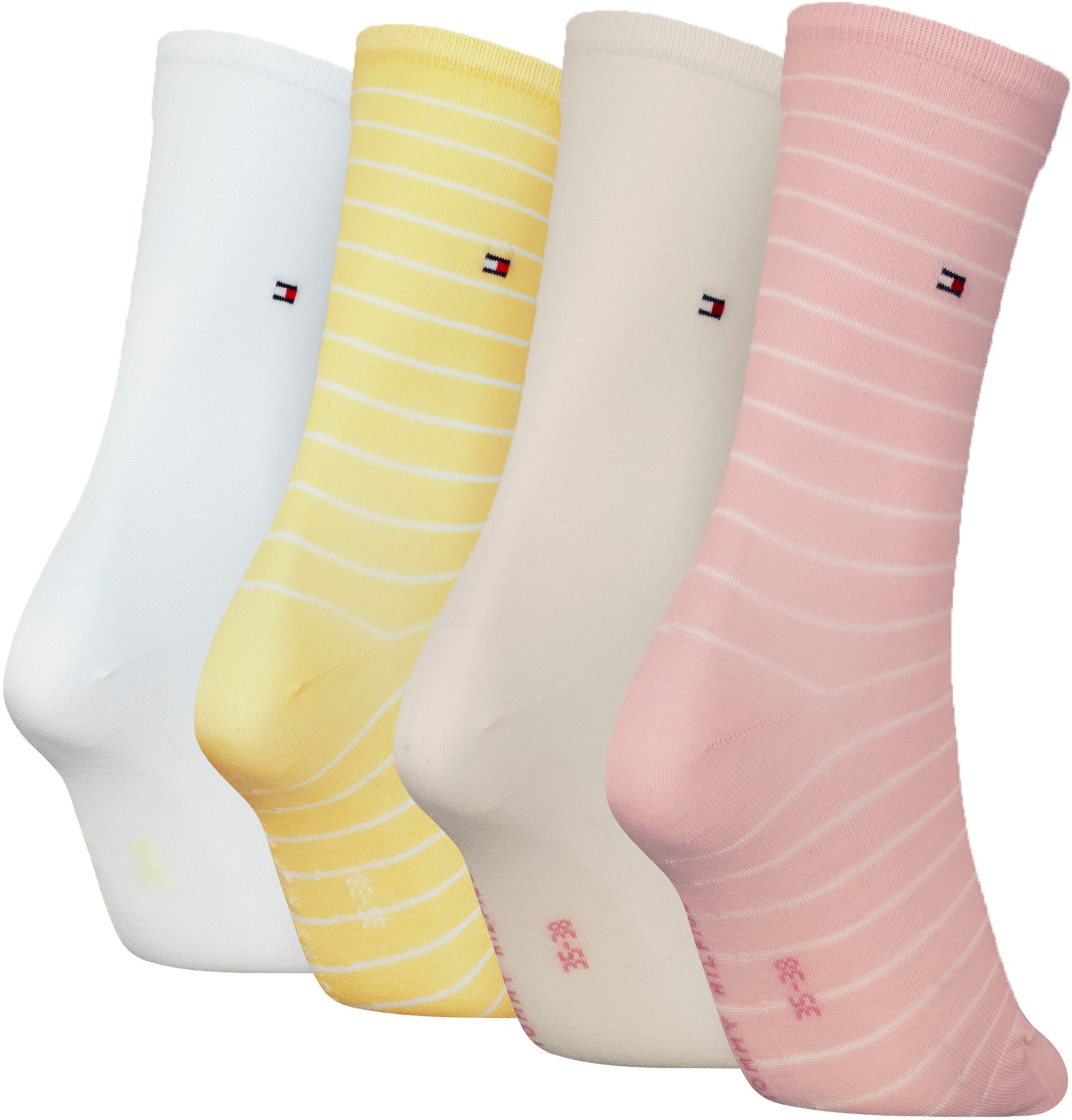 Socken, mit klassisch raffiniertem Streifendesign