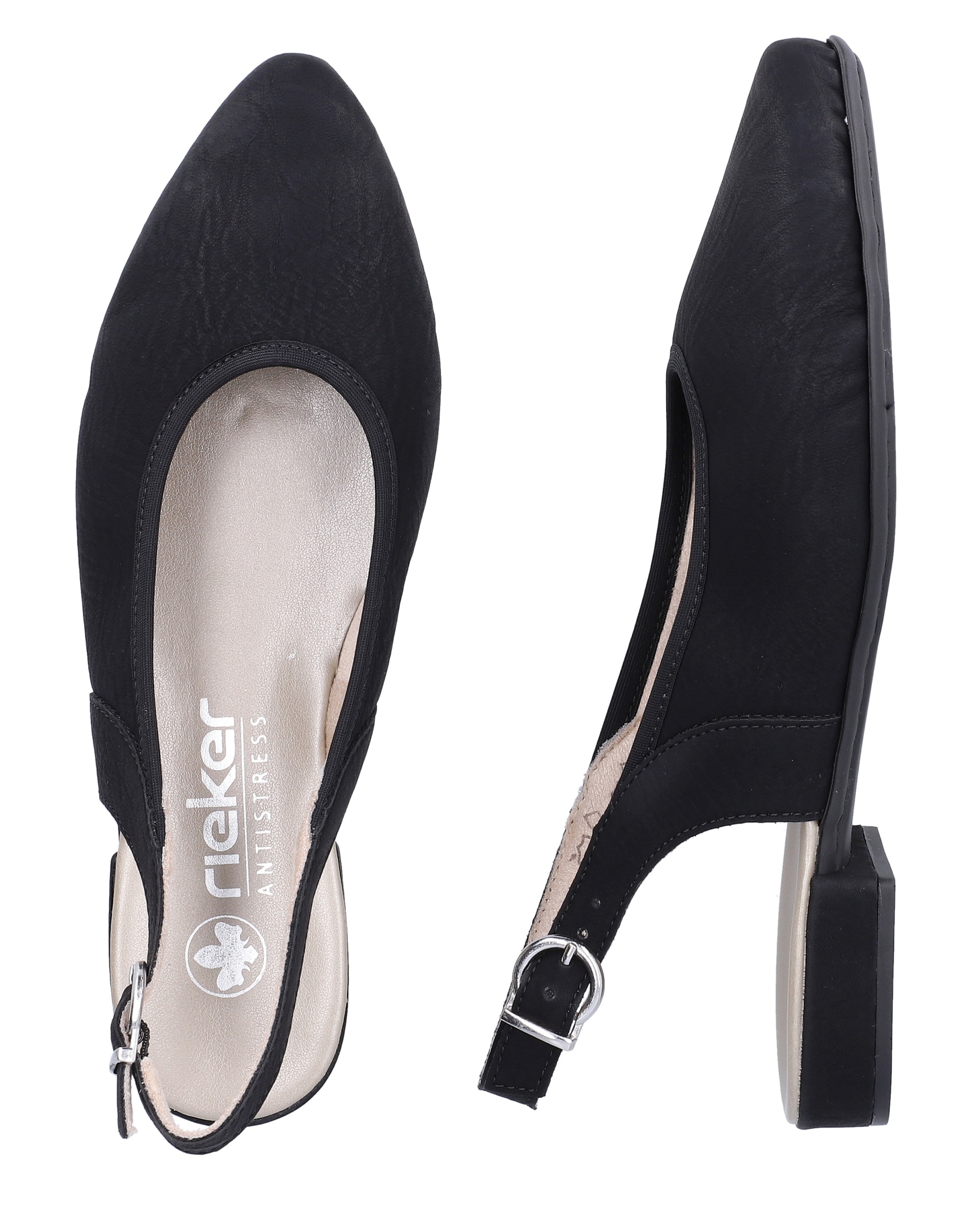 Rieker Slingpumps  Sommerschuh, Sabot mit elastischem Textileinfass