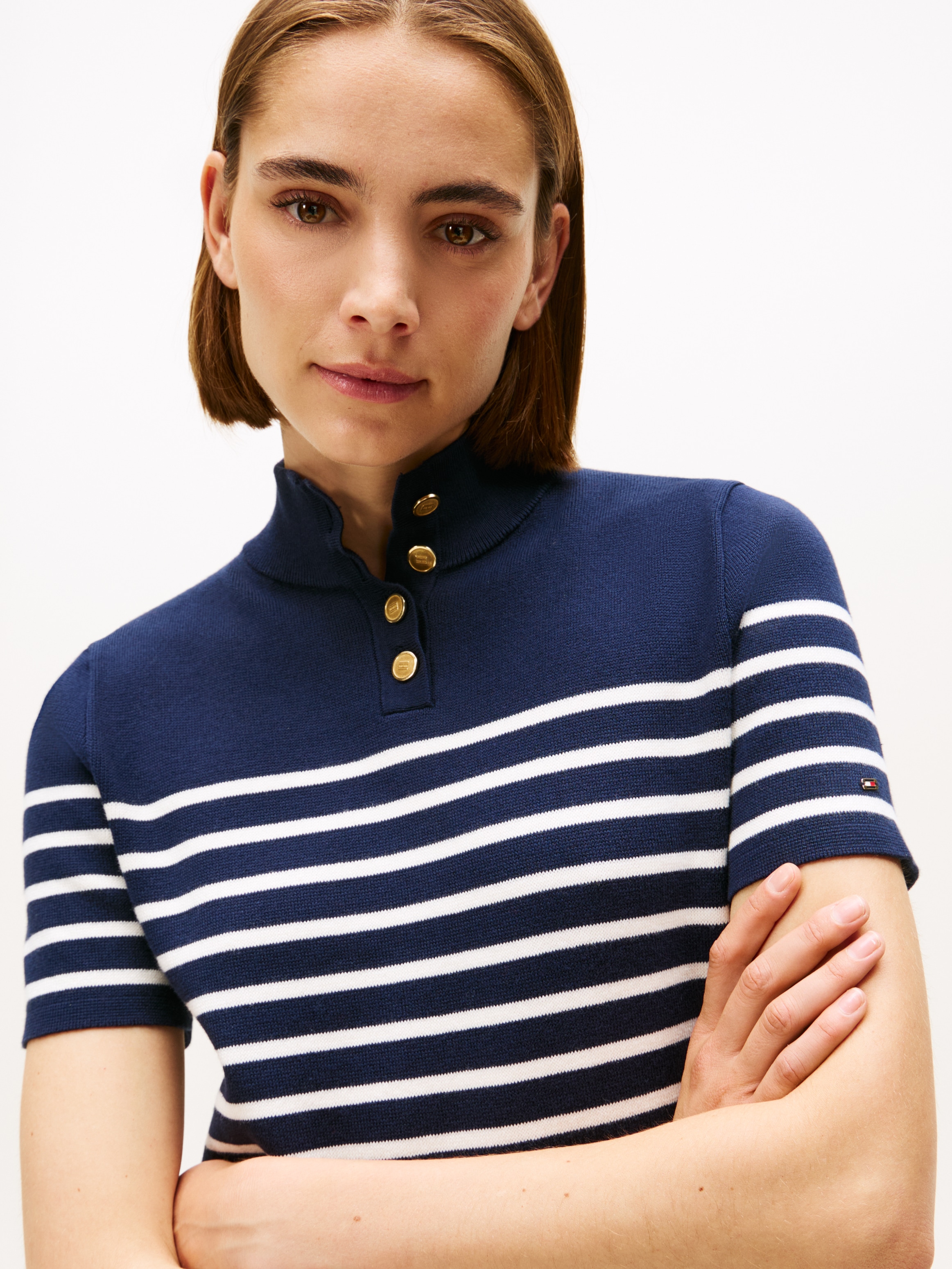Tommy Hilfiger Jerseykleid »CO JERSEY MID GG SHIFT S/S DRESS«