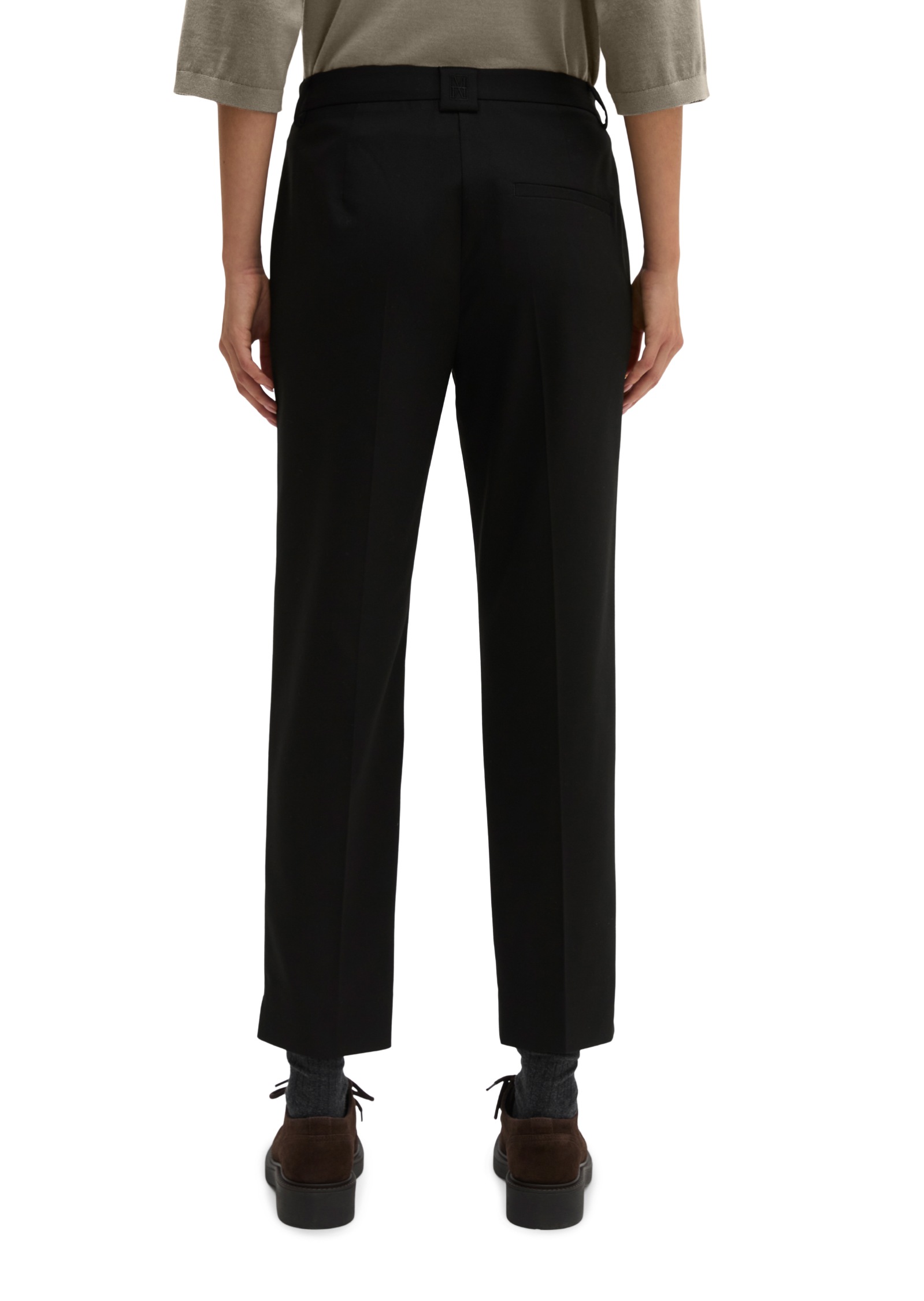 Marc O'Polo Stoffhose »MALIN SLIM«  mit geschlitztem Saum, Slim Fit