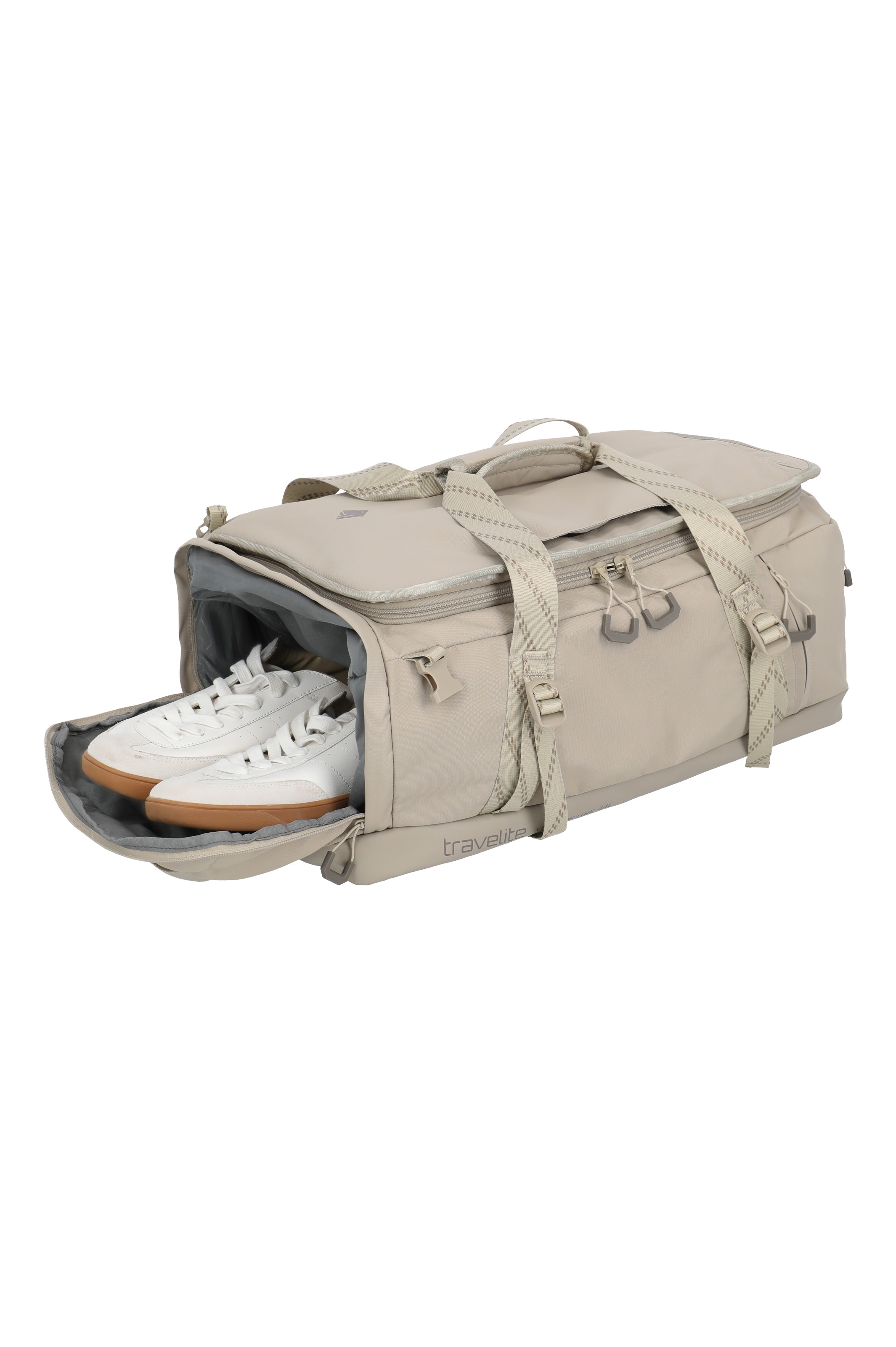 travelite Reisetasche »VENTURE LINE Duffle Bag« aus robustem Nylon mit flexiblen Trageoptionen und Schuhfach