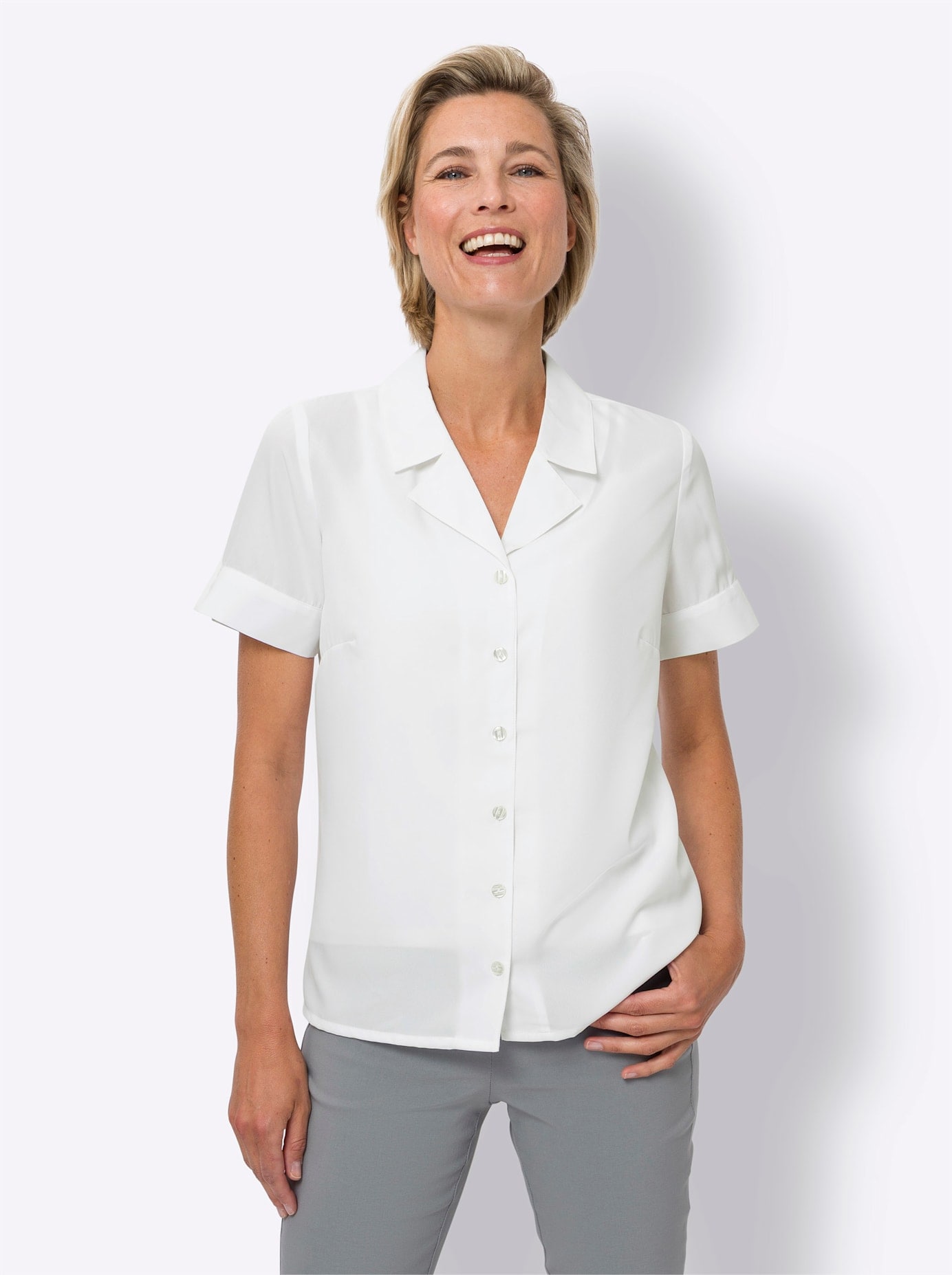 Classic Basics Kurzarmbluse