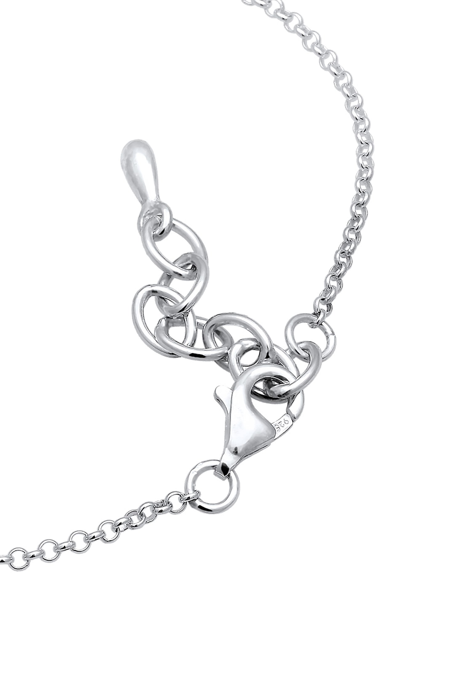 Elli Armkette »Armband Herz Anker Kreuz Tri-Color Symbol 925 Sterling Silber«
