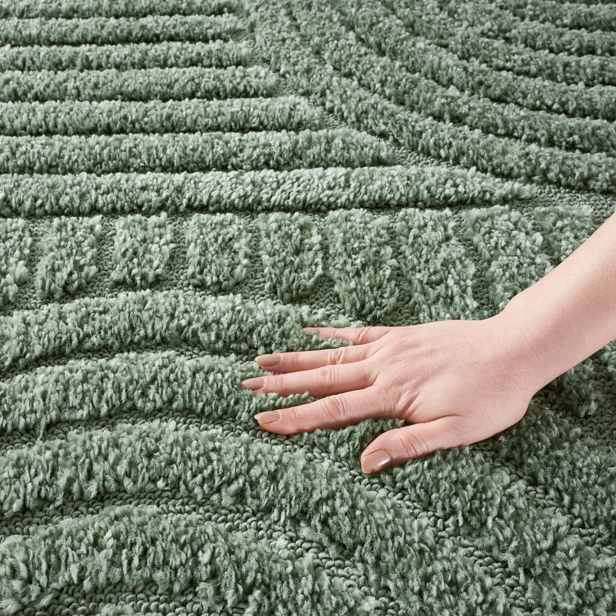 OTTO home Teppich »Jonne, Boho-Design, Scandi, Designteppich« rechteckig 20 mm Höhe Hoch-Tief, 3D Optik, skandinavischer Stil, Wohnzimmer, Schlafzimmer