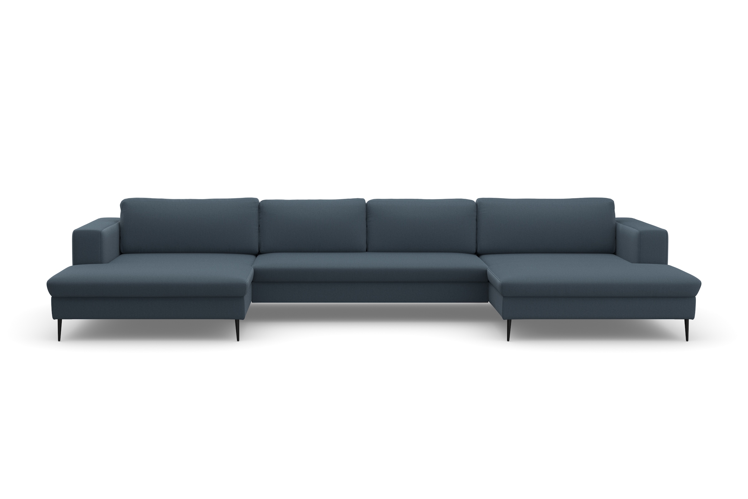 DOMO collection Wohnlandschaft »Modica U-Form«, XXL, in moderner Optik mit, 2 großzügigen Recamieren, auch in Cord