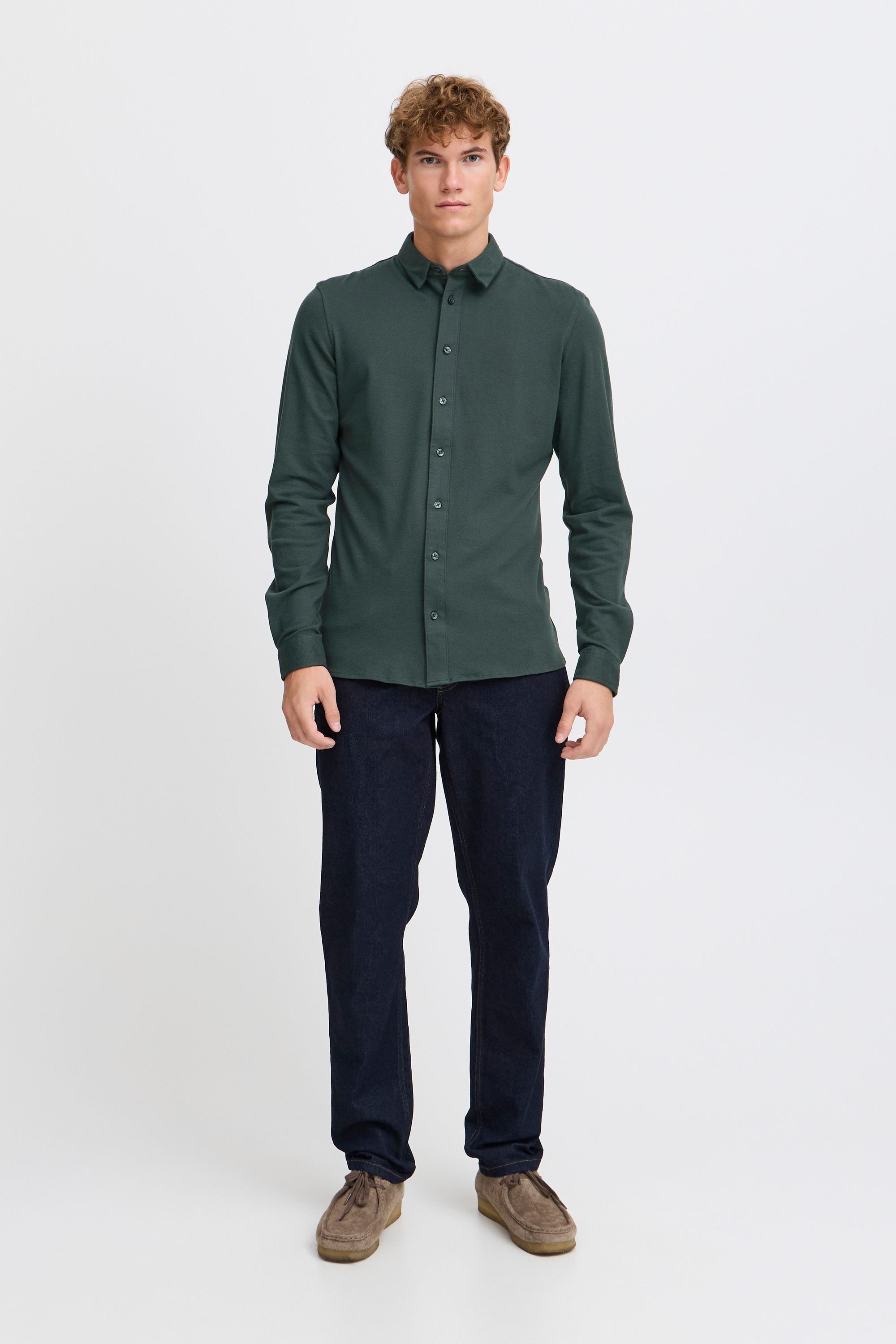 Casual Friday Businesshemd »Businesshemd CFARTHUR LS BU jersey piquet shirt«
