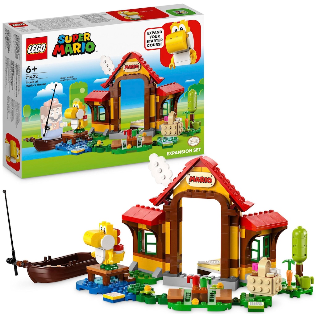 LEGO® Konstruktionsspielsteine »Picknick bei Mario – Erweiterungsset (71422), LEGO® Super Mario«, (259 St.)