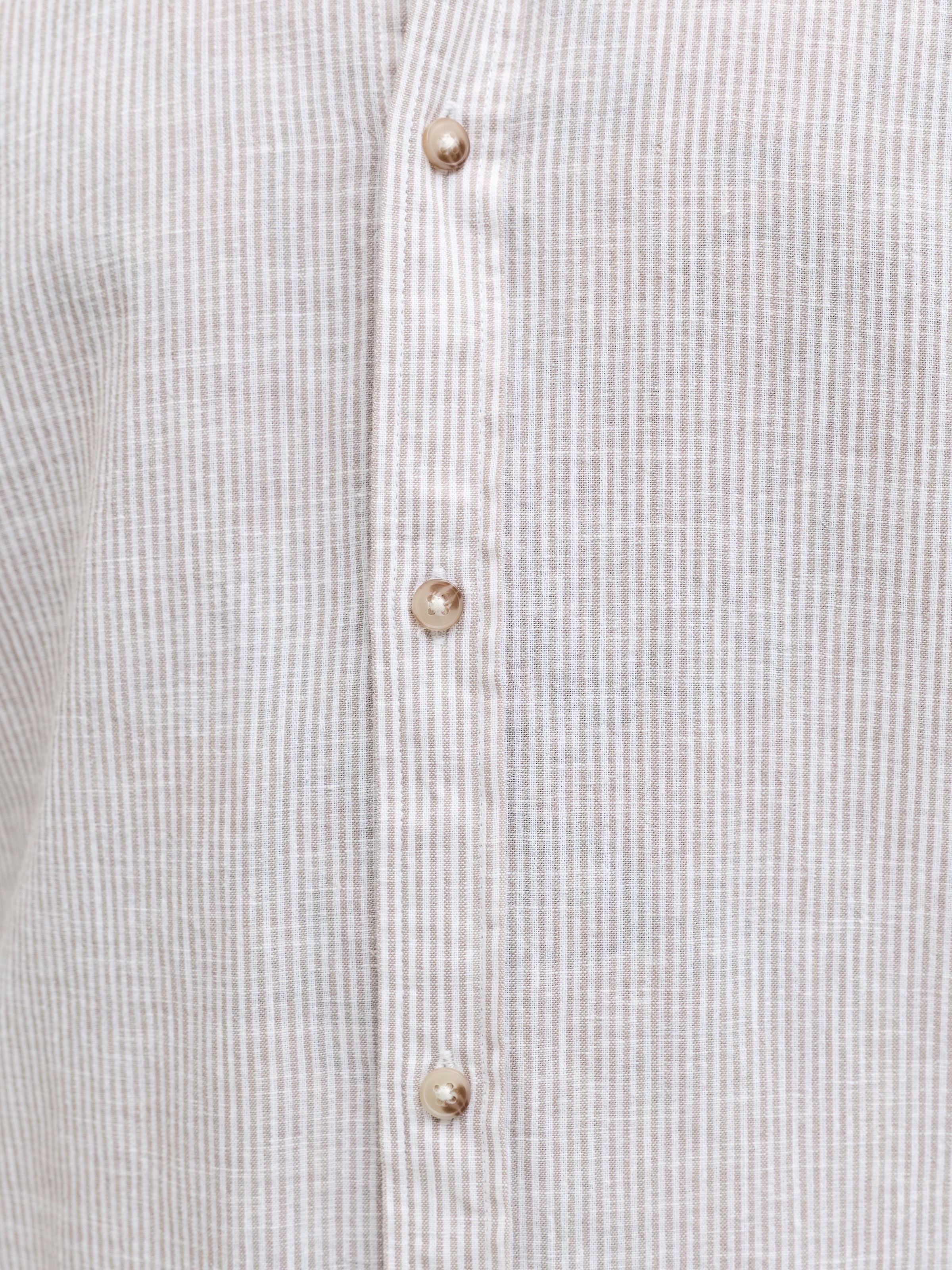 Jack & Jones Langarmhemd »JJESUMMER LINEN BLEND BAND SHIRT L/S SN« Baumwollmischung, regular fit