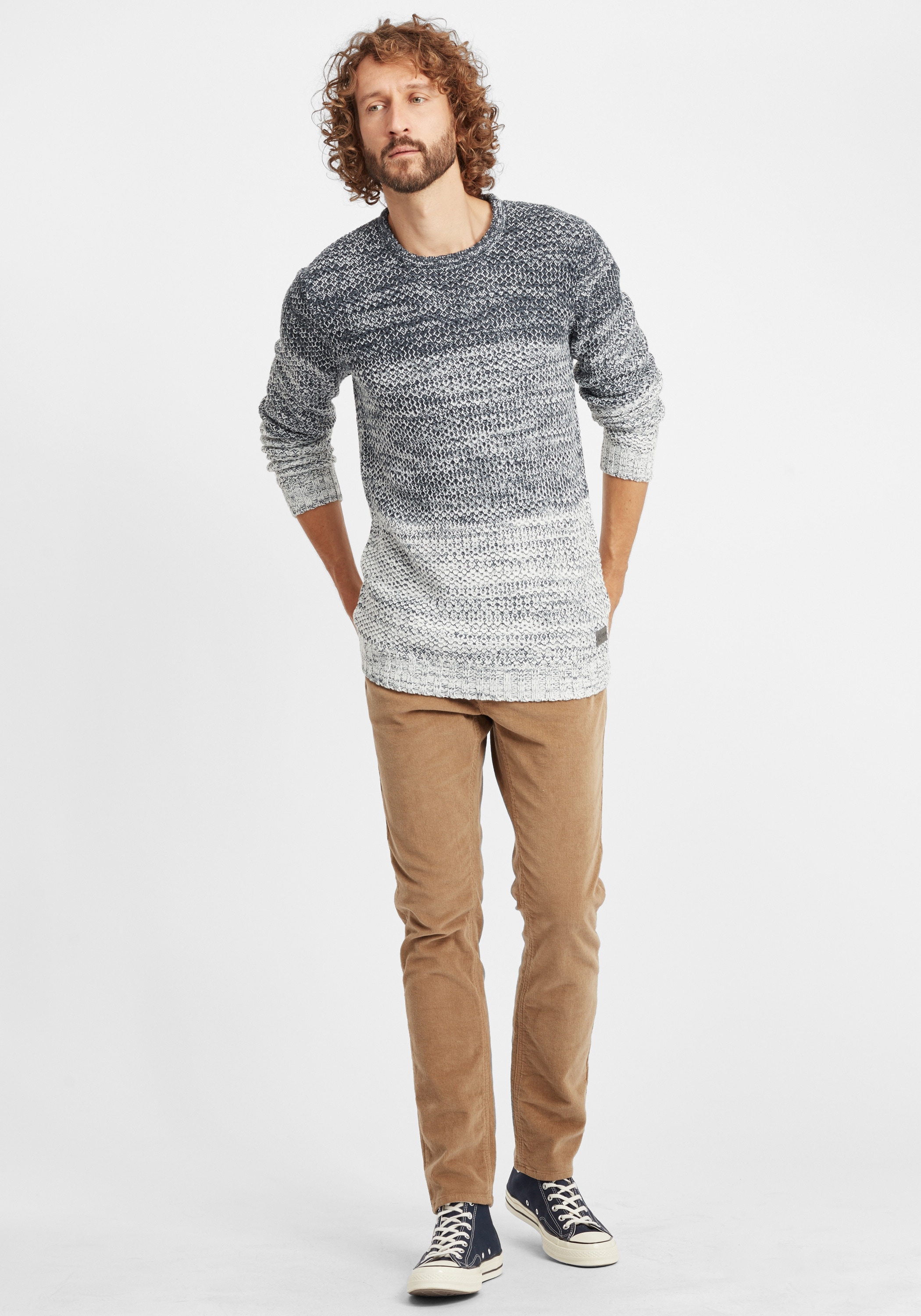 !Solid Strickfleece-Pullover »Strickpullover SDAyton«