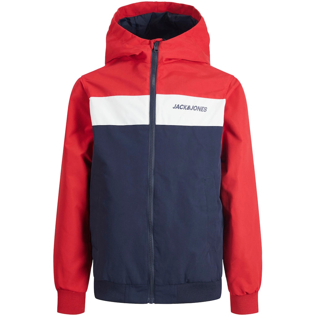 Jack & Jones Junior Softshelljacke »JJERUSH BLOCKING HOOD BOMBER NOOS JNR«, mit Kapuze