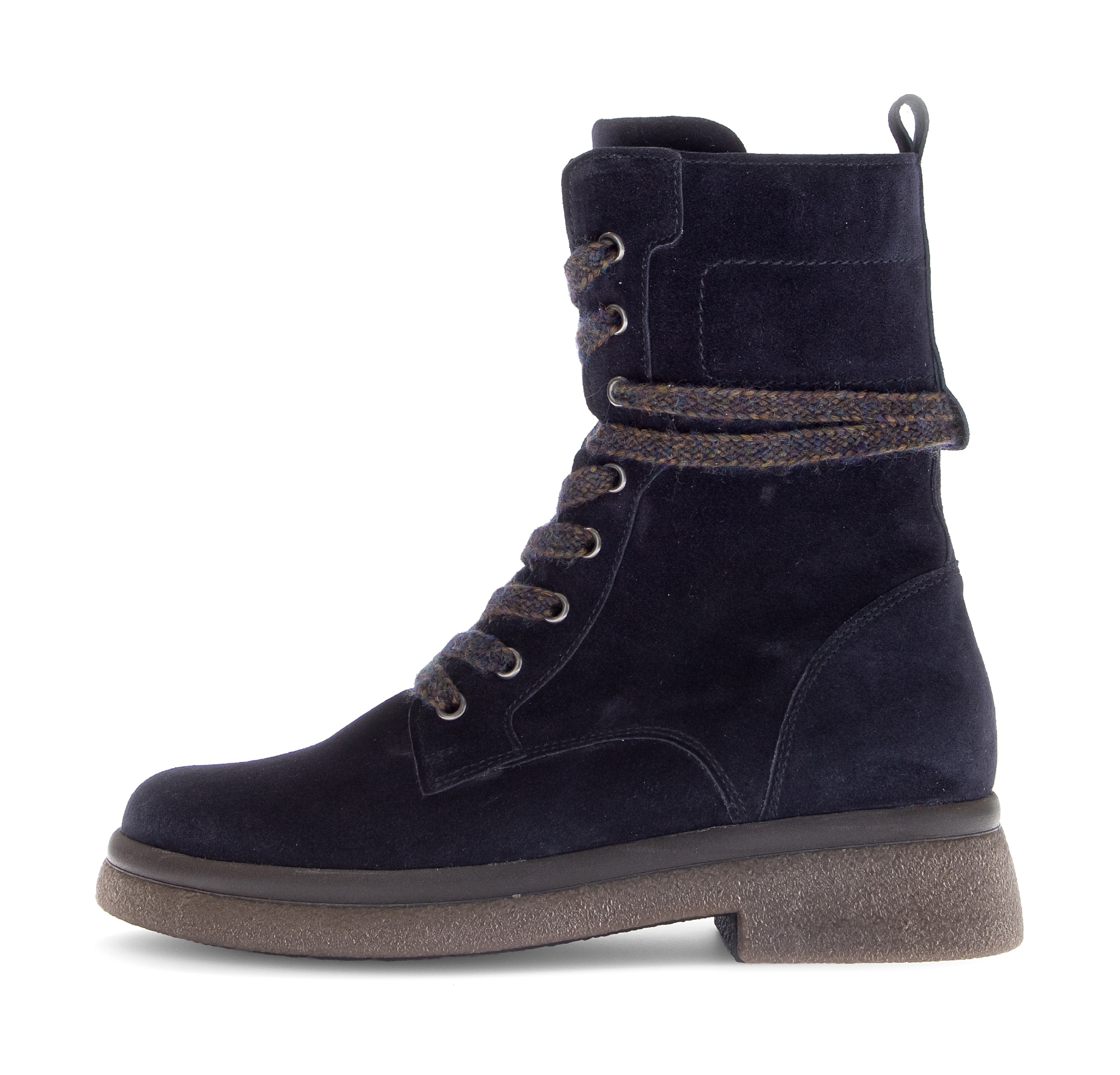 Gabor Schnürboots  , Blockabsatz, Schnürstiefelette mit Innenreißverschluss, G-Weite